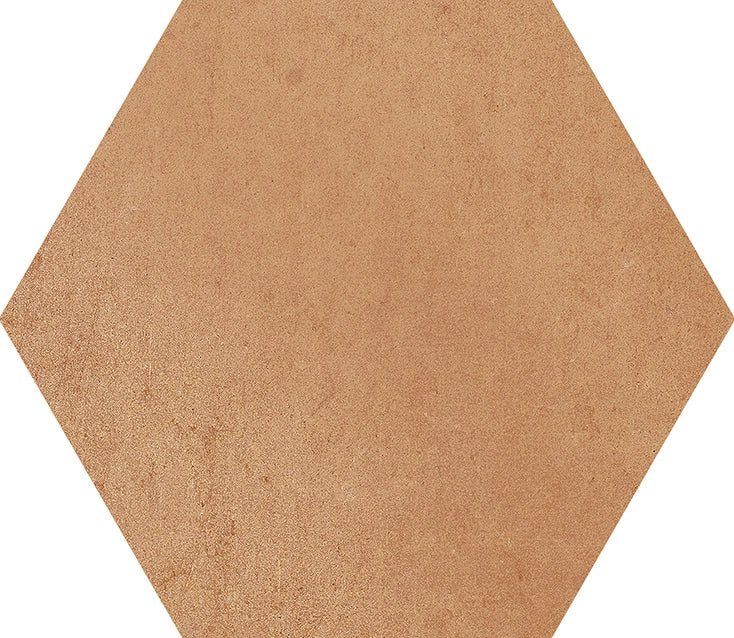 Hexagon Porcelain Tile 9 Inch - Castellon Cotto Design for Kitchen Backsplash, Bathroom Floor & Wall Decor