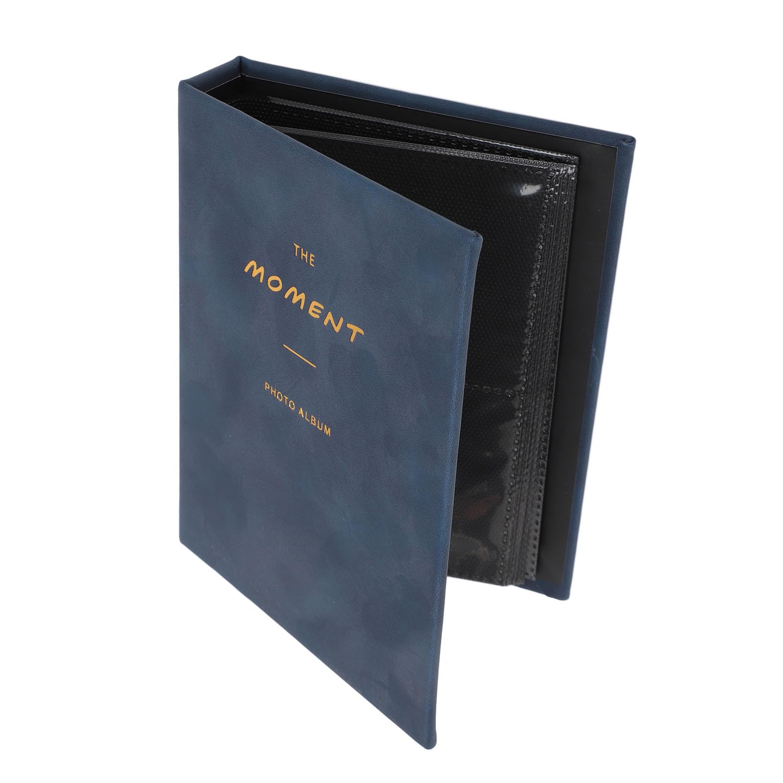 Jiawu 64-Pocket Photo Album - Lightweight 2x3 Velvet Cover for Mini 12, 11, 9, 8 Photos - Dark Blue | Perfect for Baby Pictures, Wedding Memories & Travel Scrapbooking