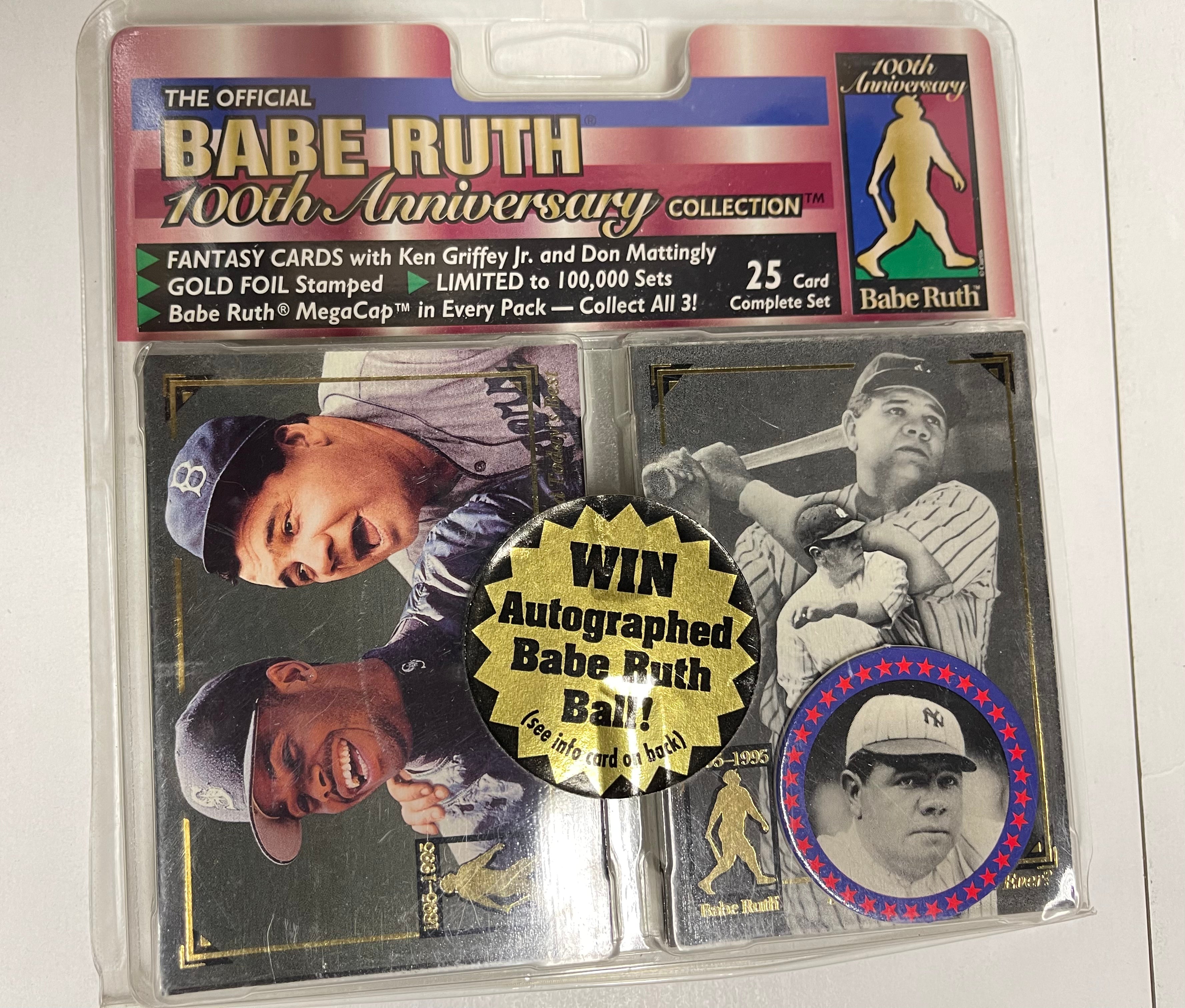 1995 Babe Ruth 100th Anniversary Factory Sealed Baseball Card Set - Vintage Collectible Sports Memorabilia for Display & Investment