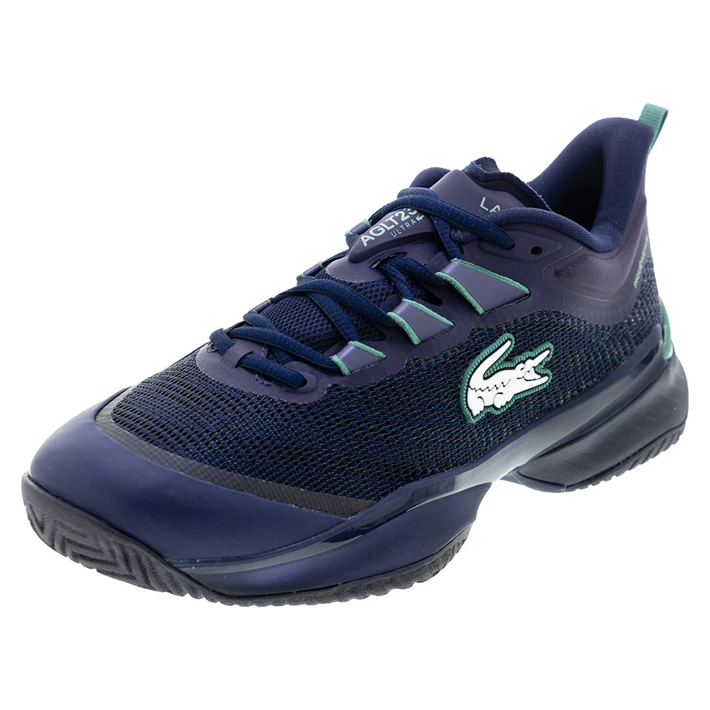 Men's AG LT23 Ultra Lightweight Tennis Shoes - Navy & Green - Perfect for Court Play, Training & Casual Wear
