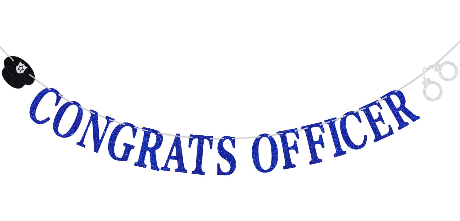 First Holy Communion Congratulations Officer Banner - Future Police Officer Graduation Decor for Class of 2022 - Perfect for Police Officer Party & Celebration Decorations - Ideal for Graduation Ceremonies, Career Milestones & Law Enforcement Events