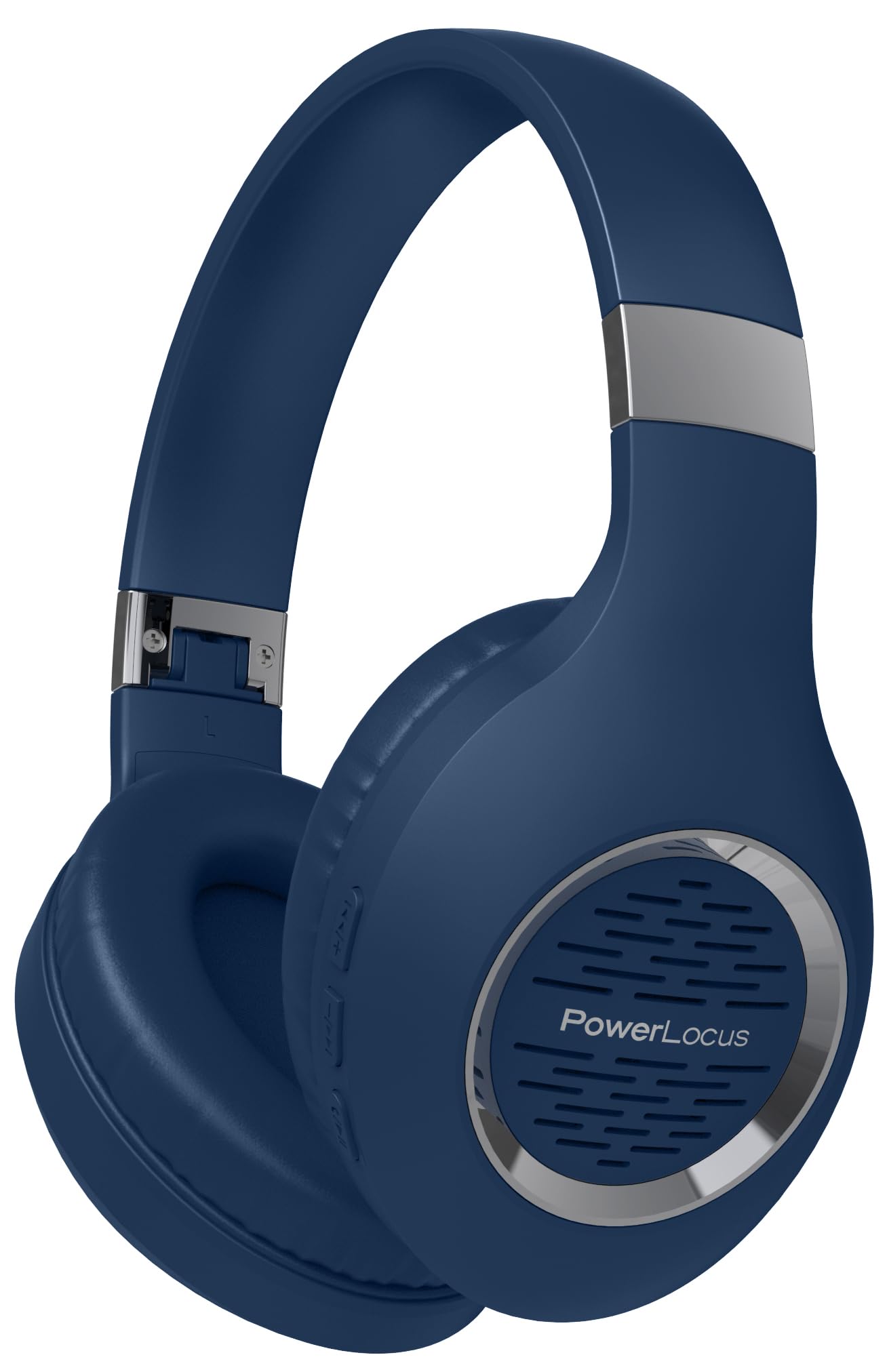 PowerLocus Wireless Over-Ear Bluetooth Headphones with Hi-Fi Stereo & Deep Bass, Foldable Design with Soft Earmuffs & Built-in Mic - Wireless/Wired Headset for iPhone, Android, PC, Gaming, Travel & Office Use