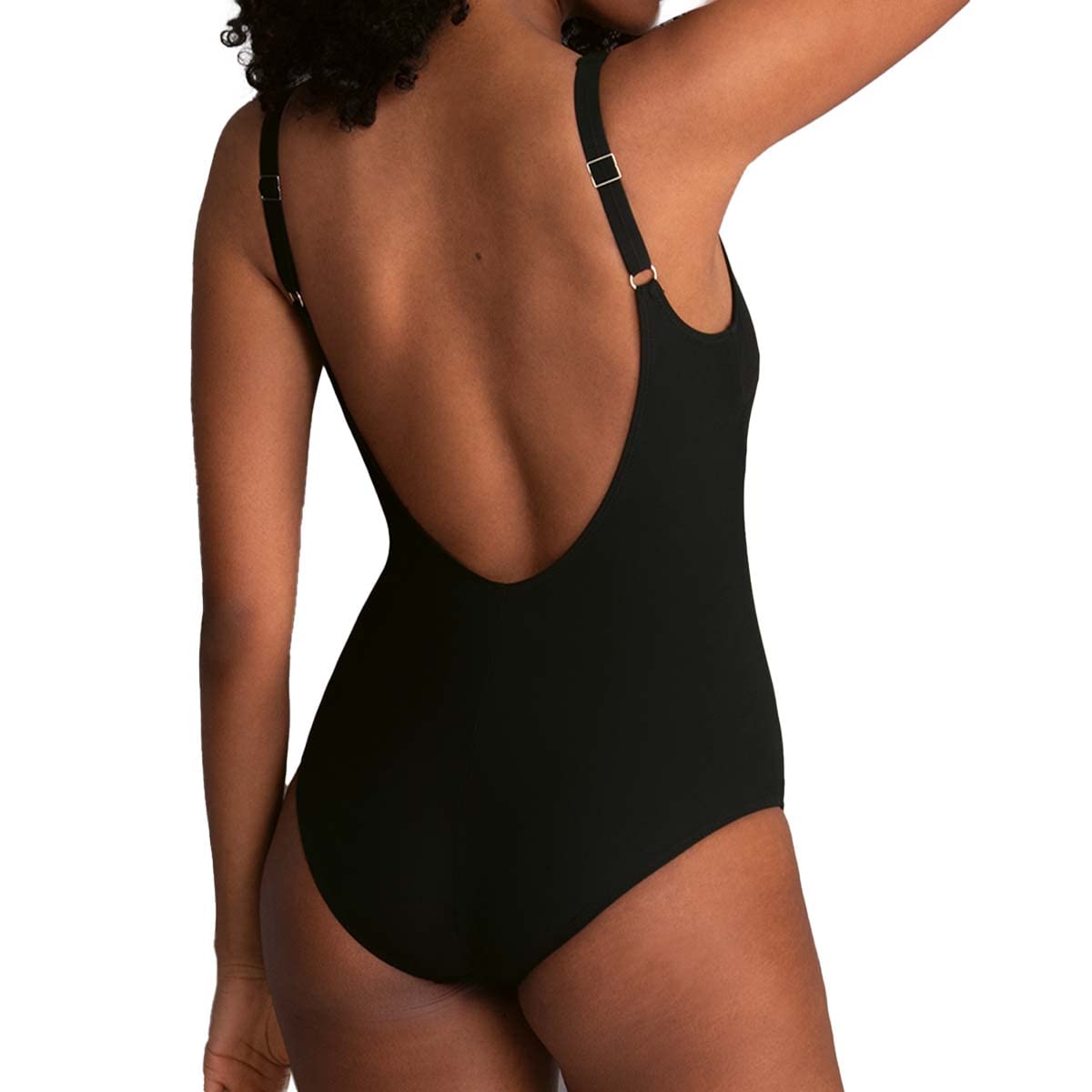 Rosa Faia Women's Elouise One-Piece Swimsuit - Black | Size 08C | Sexy & Supportive Bathing Suit for Beach, Pool & Vacation | Perfect for Swimming, Sunbathing & Summer Getaways