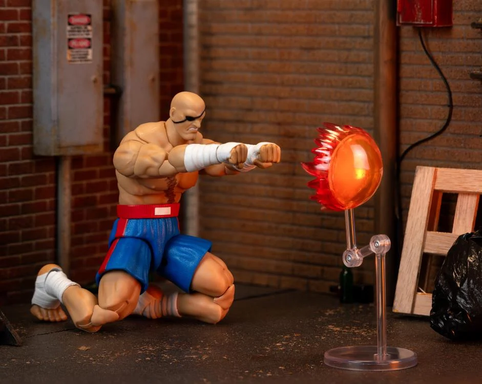 Jada Toys 1/12 Scale 6-Inch Ultra Street Fighter II Action Figure - Sagat Collectible for Gamers & Fans | Perfect for Display, Cosplay & Fighting Game Enthusiasts