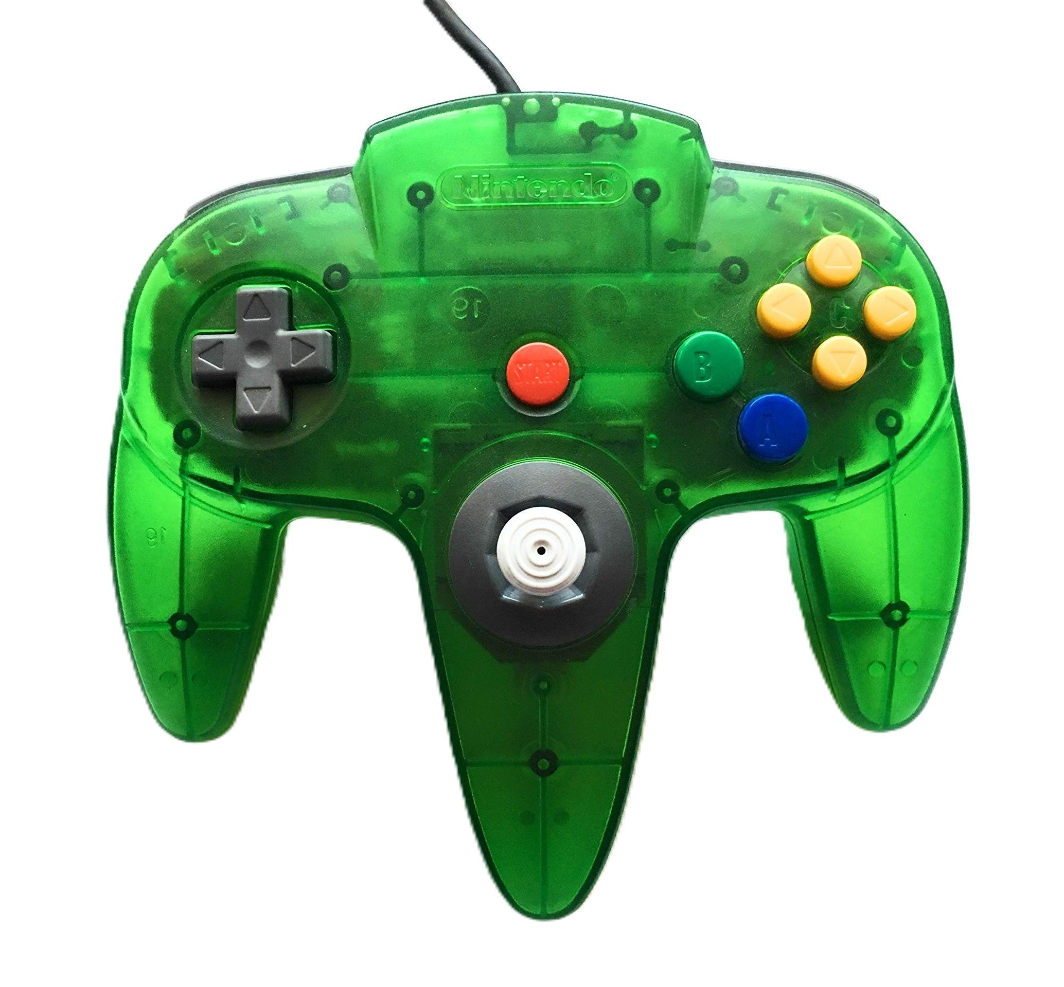 Original Nintendo 64 Controller - Jungle Green Edition | Authentic N64 Gamepad for Retro Gaming | Perfect for Classic Nintendo 64 Consoles & Nostalgic Gaming Sessions