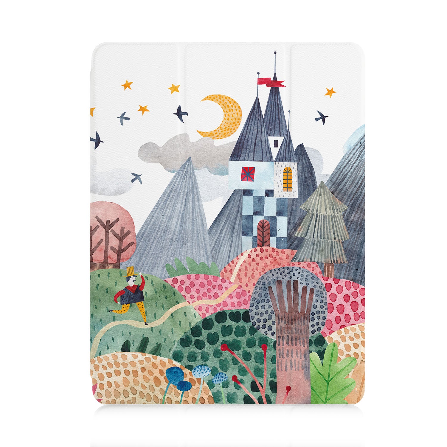 Fairy Tale iPad Trifold Case - Slim Protective Cover for iPad 6th/7th/8th/9th Gen - Perfect for Work, School & Travel