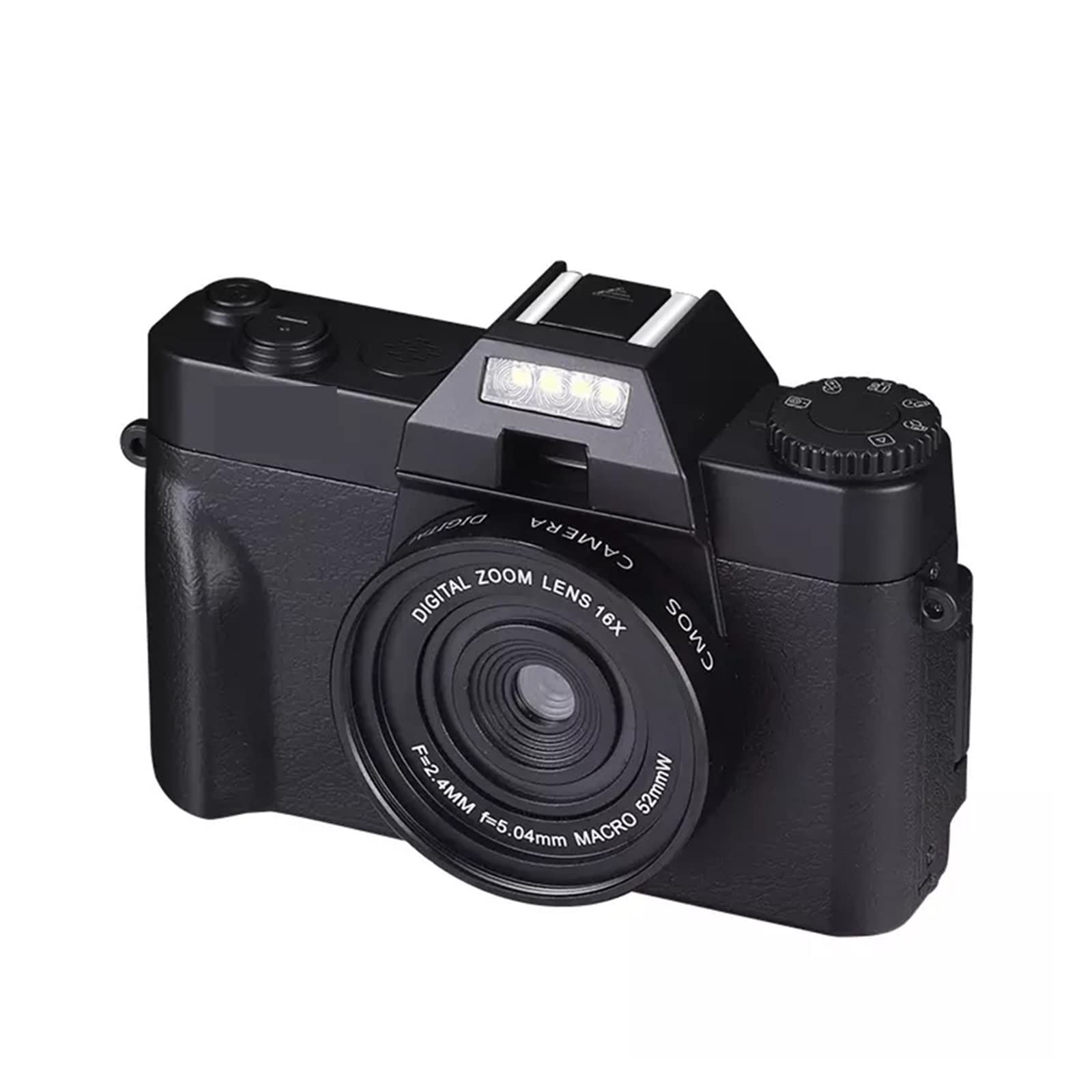 AUBEST 4K Video Camera Camcorder - 48MP Retro Vintage Selfie Camera with Flip Screen, Wide Angle & Macro Lens for Vlogging, Photography - Digital Video Recorder (No SD Card/Lens Included) - Perfect for Travel, YouTube, Family Events & Outdoor Adventures