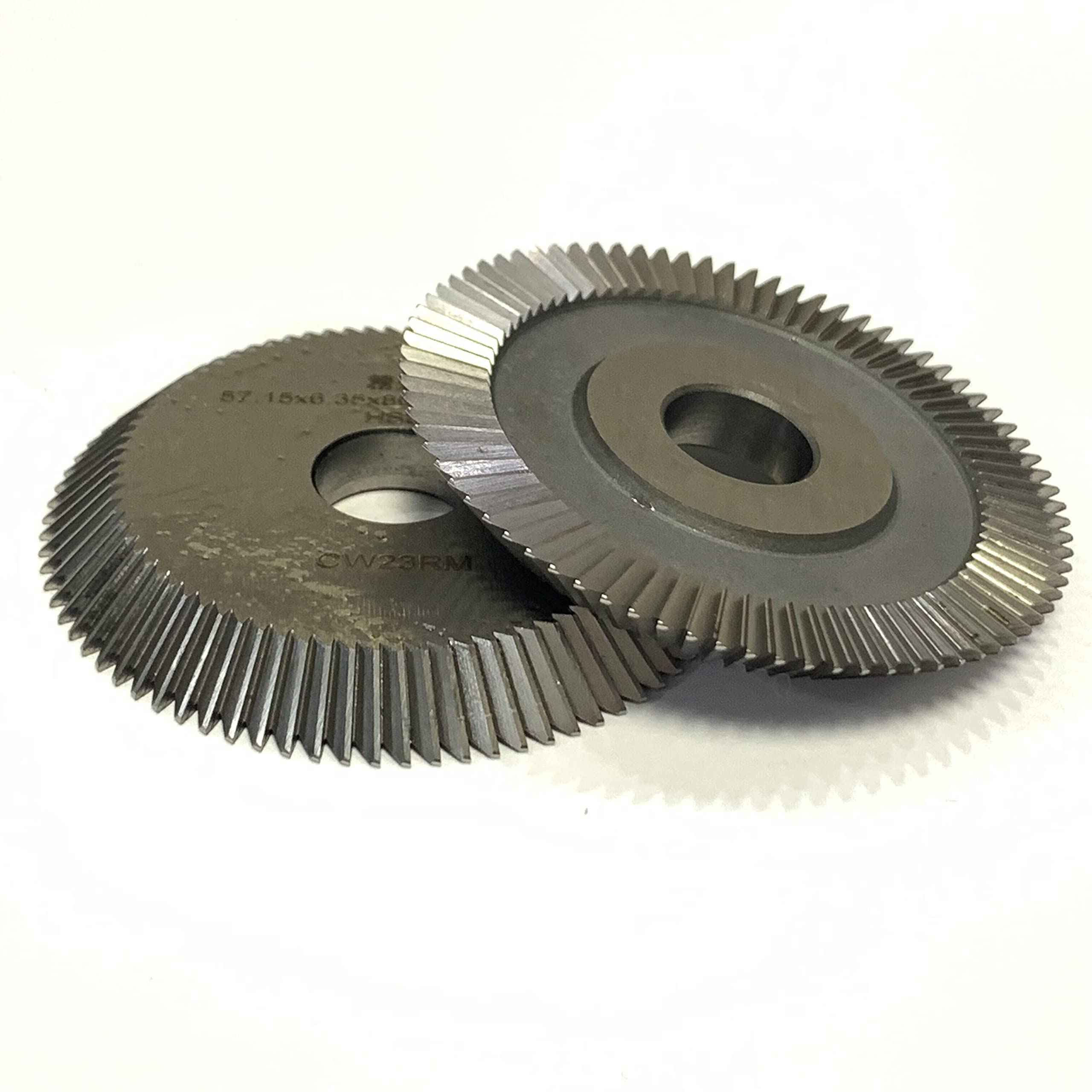Replacement Cutter CW23RM Carbide Blades (2-Pack) - Compatible with ILCO 2584DU & HPC MINI SPEEDEX 9120 Key Cutting Machines - Perfect for Key Duplication & Professional Locksmith Services