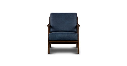 Premium Verity Genuine Leather Lounge Chair - Modern Comfort for Living Room, Office & Reading Nook - Perfect Relaxation & Stylish Home Decor