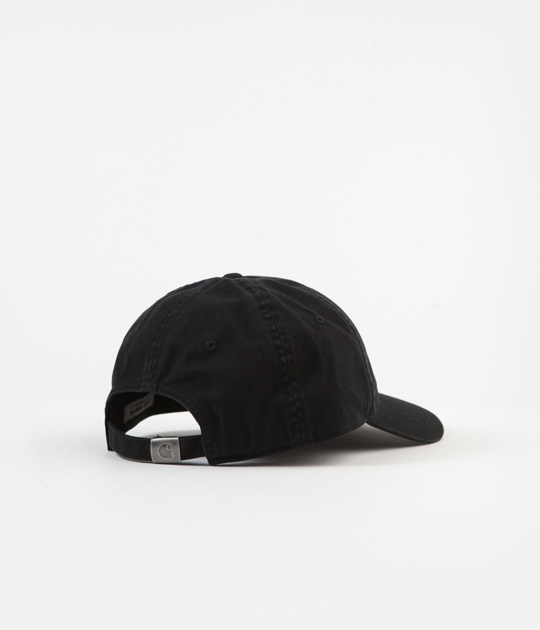 Carhartt Madison Logo Cap - Black Wax Cotton Adjustable Baseball Hat for Men & Women | Durable Workwear & Outdoor Activities