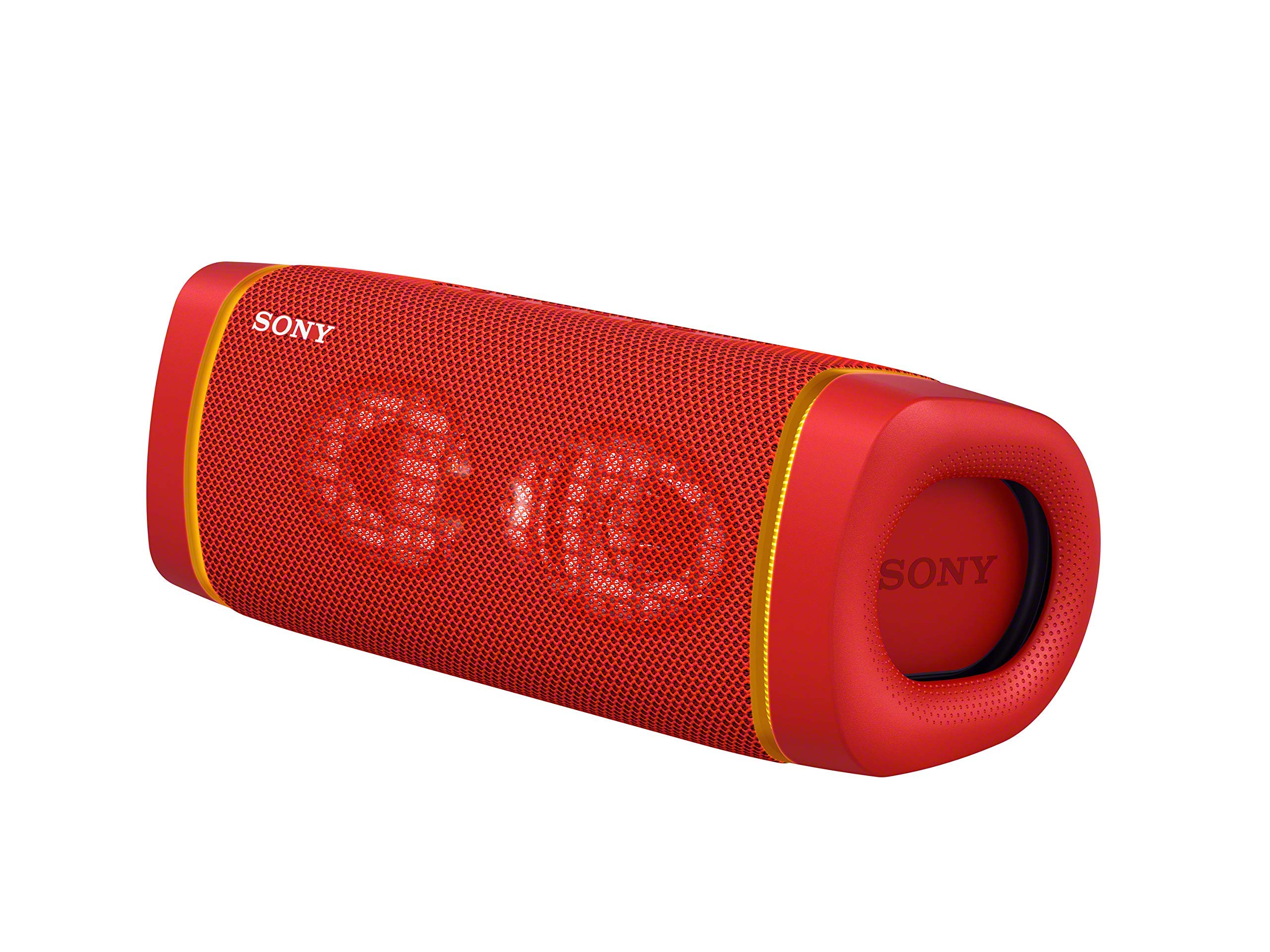 Sony SRS-XB33 Extra Bass Portable Bluetooth Speaker (Renewed) - Wireless Outdoor Speaker for Pool, Beach, Camping & Travel - Waterproof IP67, Party Lights, 24H Battery - Red
