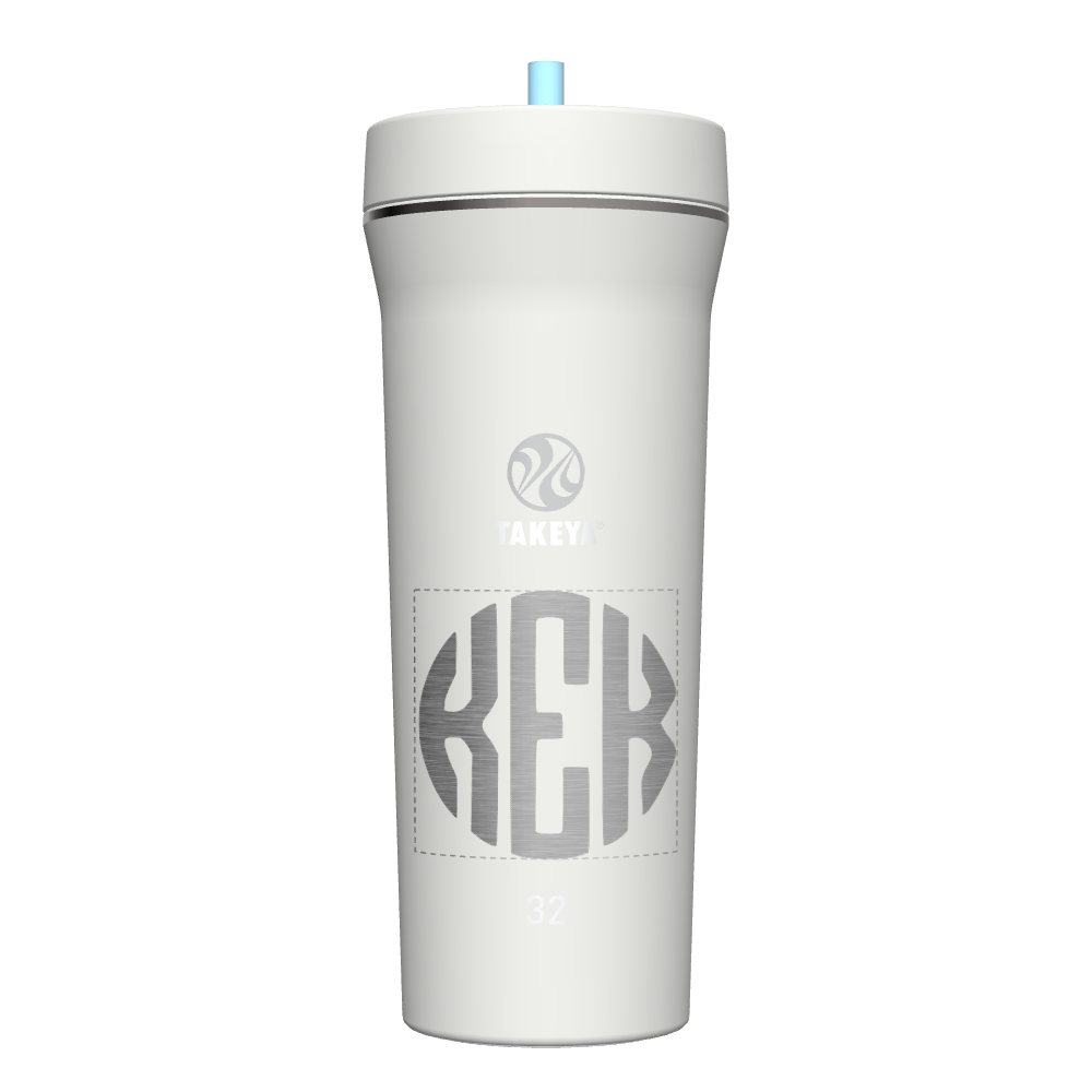 32 oz Custom Straw Tumbler with Lid & Straw - Insulated Stainless Steel Water Bottle for Hot & Cold Drinks - Perfect for Gym, Office, Travel & Outdoor Activities