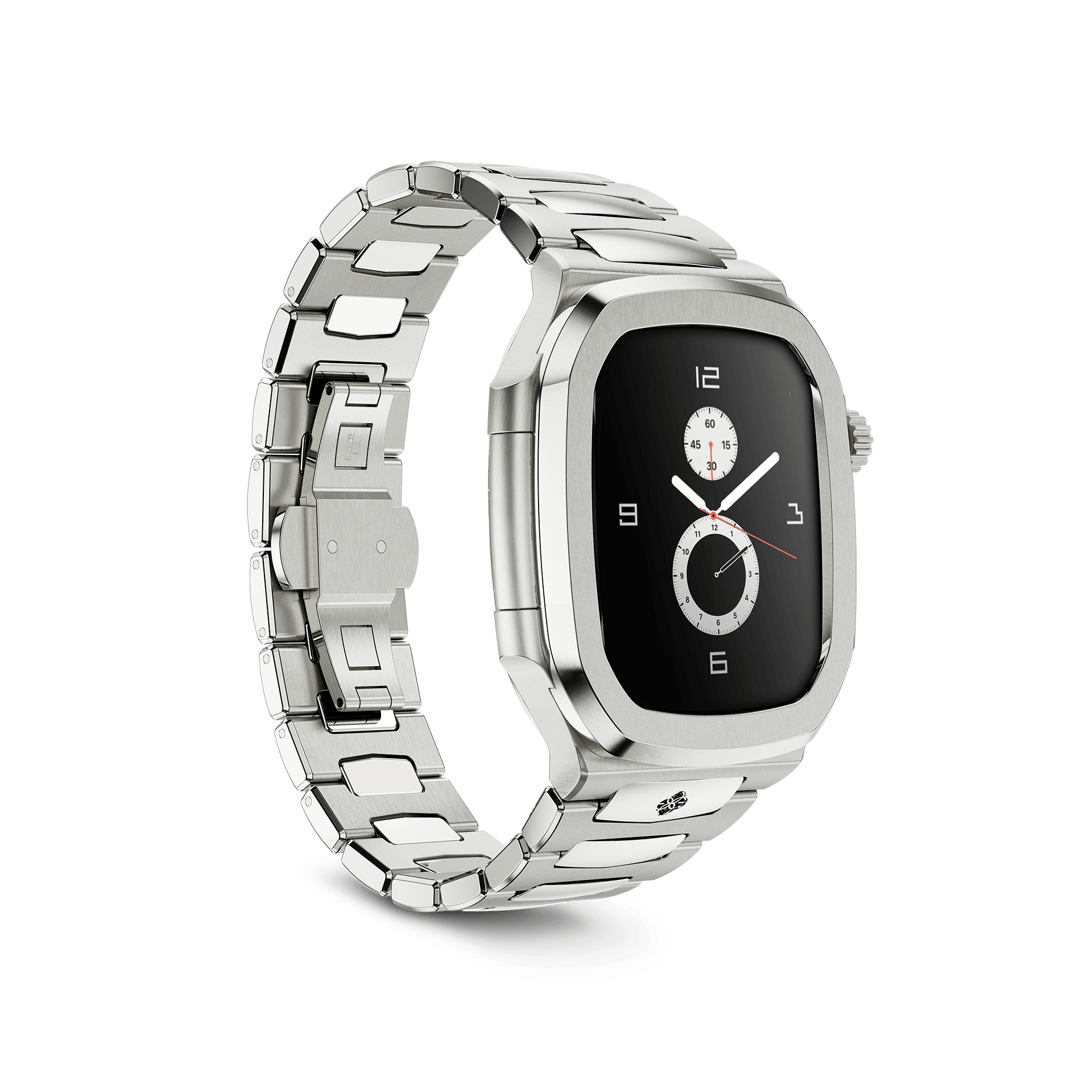Apple Watch Case RO45 - Premium Silver Protective Cover for Apple Watch Series 1/2/3/4/5/6/7/8/SE - Slim Fit Scratch-Resistant Case with Easy Installation - Perfect for Workouts, Running & Everyday Use