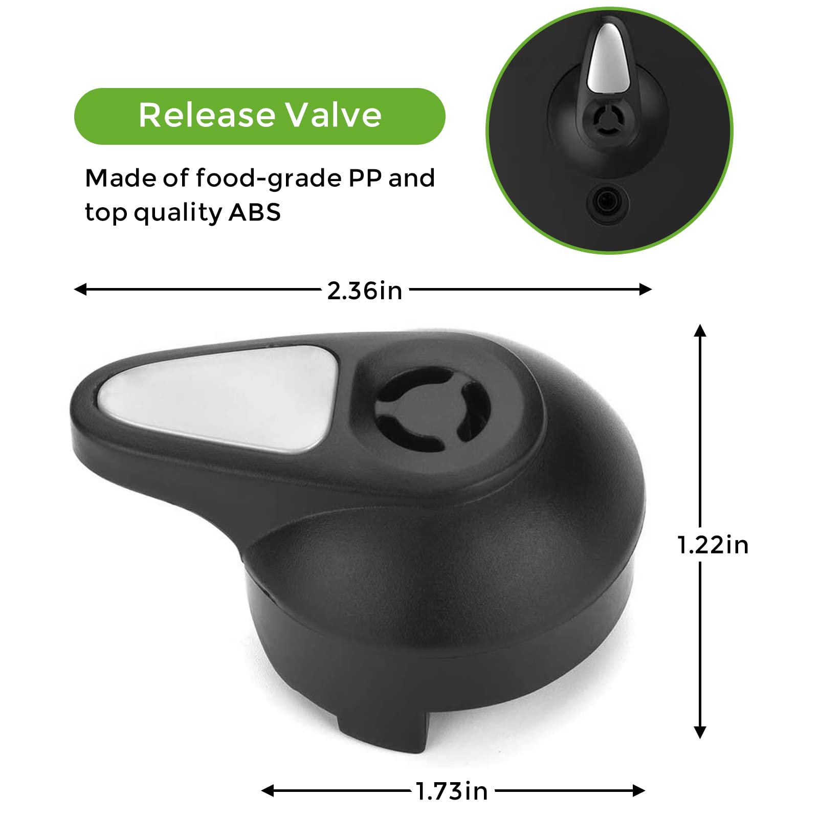 Instant Pot Steam Valve Replacement - Float Steam Release Handle for LUX Mini 3/5/6 Qt (IP-LUX50, IP-LUX60) | Pressure Cooker Accessories | Perfect for Safe Cooking & Quick Pressure Release