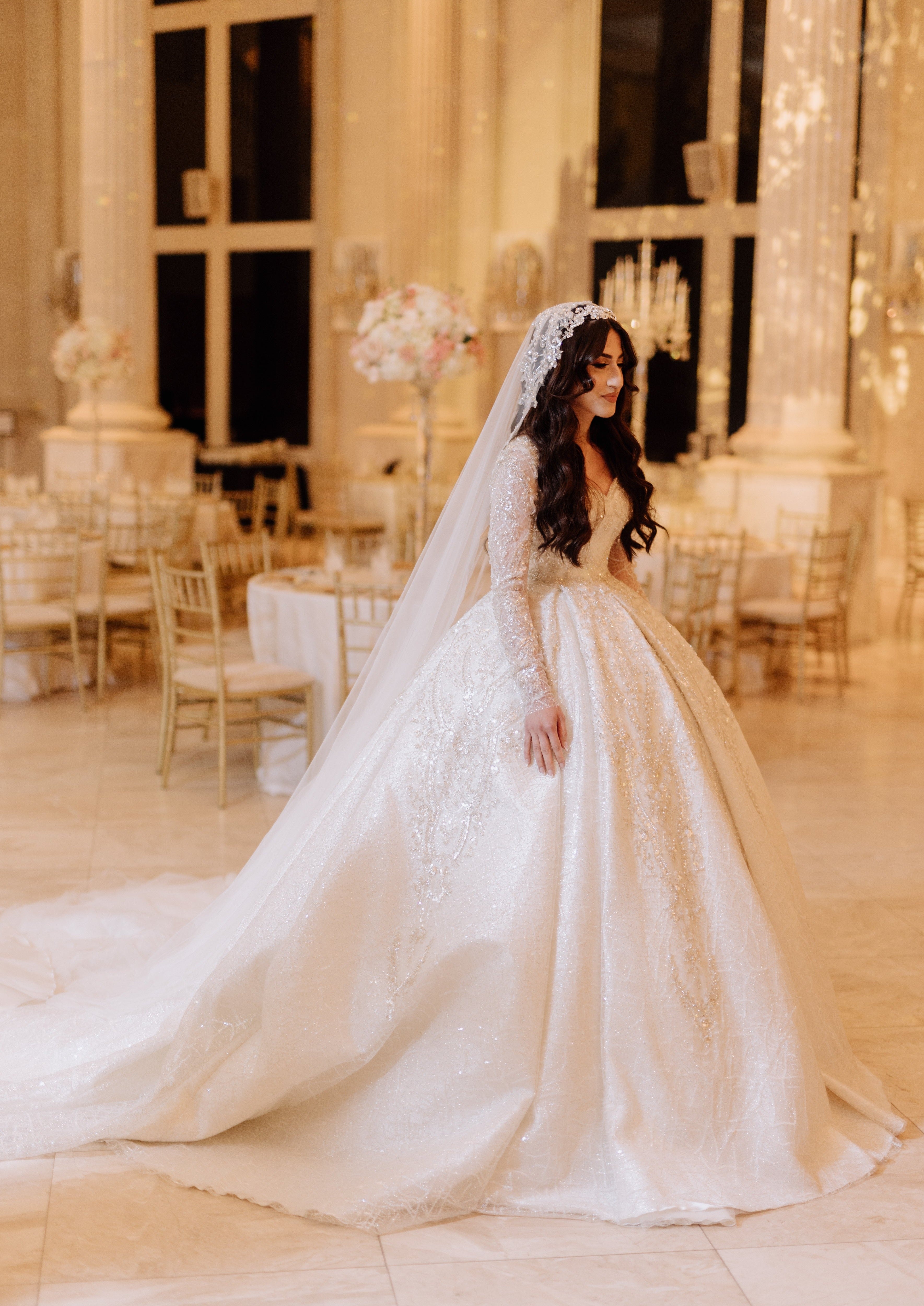 Custom Made Luxury Wedding Dress - Vintage & Pre Loved Bridal Gown (Amal Style) | Perfect for Second Weddings, Vow Renewals & Sustainable Bridal Fashion