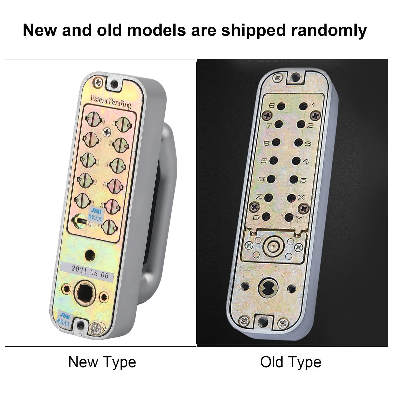 Double-Sided Mechanical Combination Keypad Lock - Heavy Duty Wrought Iron Digital Code Security Lock for Home Gates & Fences | Perfect for Backyard, Garden, and Property Security