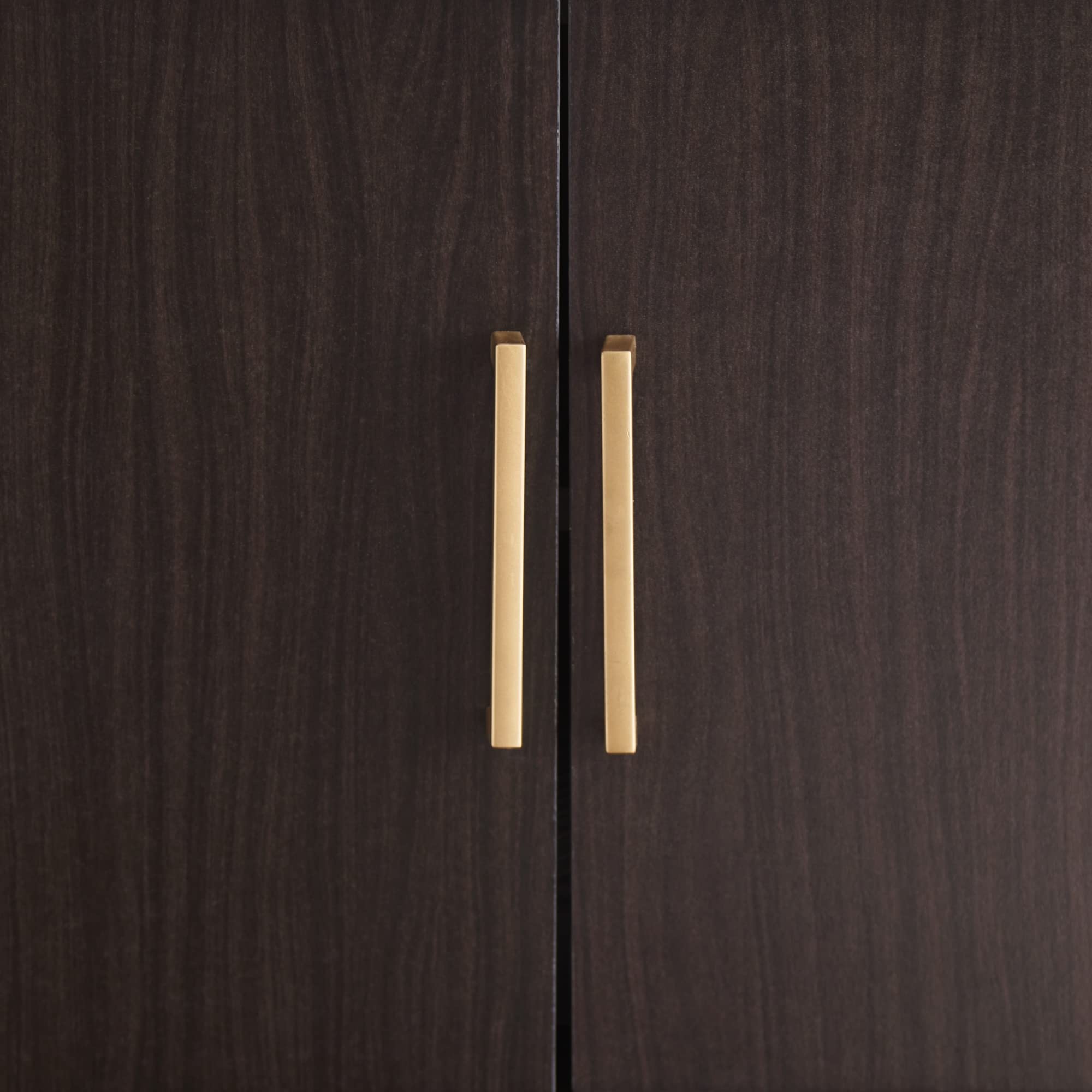 Signature Design by Ashley Orinfield Contemporary 2-Door Accent Cabinet in Dark Brown - Perfect for Living Room Storage & Modern Home Decor