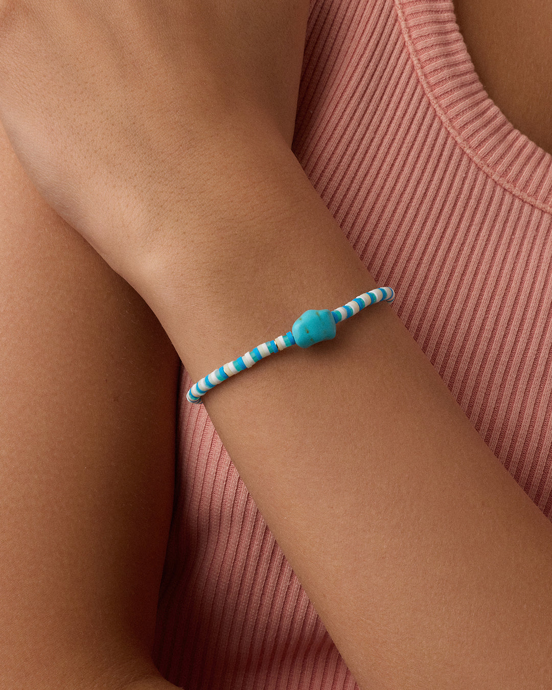 Natural Harbor Turquoise Beaded Bracelet for Women - Handmade Boho Jewelry for Everyday Wear & Gift Giving