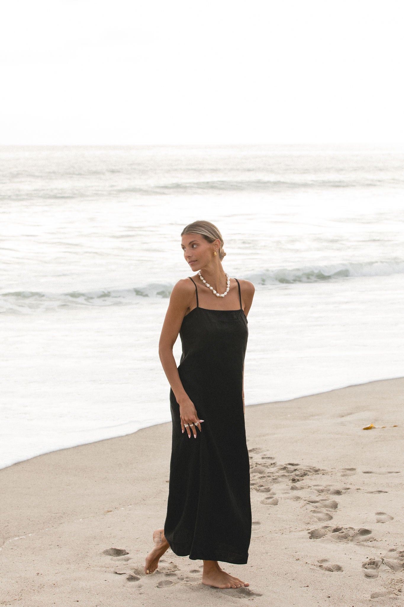 Stylish Sicily Linen Maxi Dress for Women - Breathable Summer Beach Dress, Boho Chic Vacation Outfit, Perfect for Beach Parties, Weddings & Casual Wear