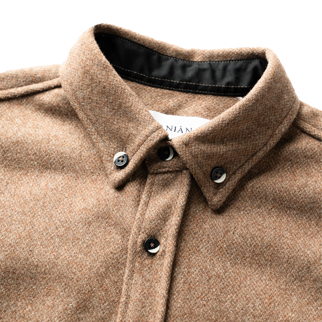 ANIÁN Modern Melton Wool Oyster Coat - Premium Warm Winter Jacket for Men & Women - Perfect for Outdoor Activities, Travel & Casual Wear
