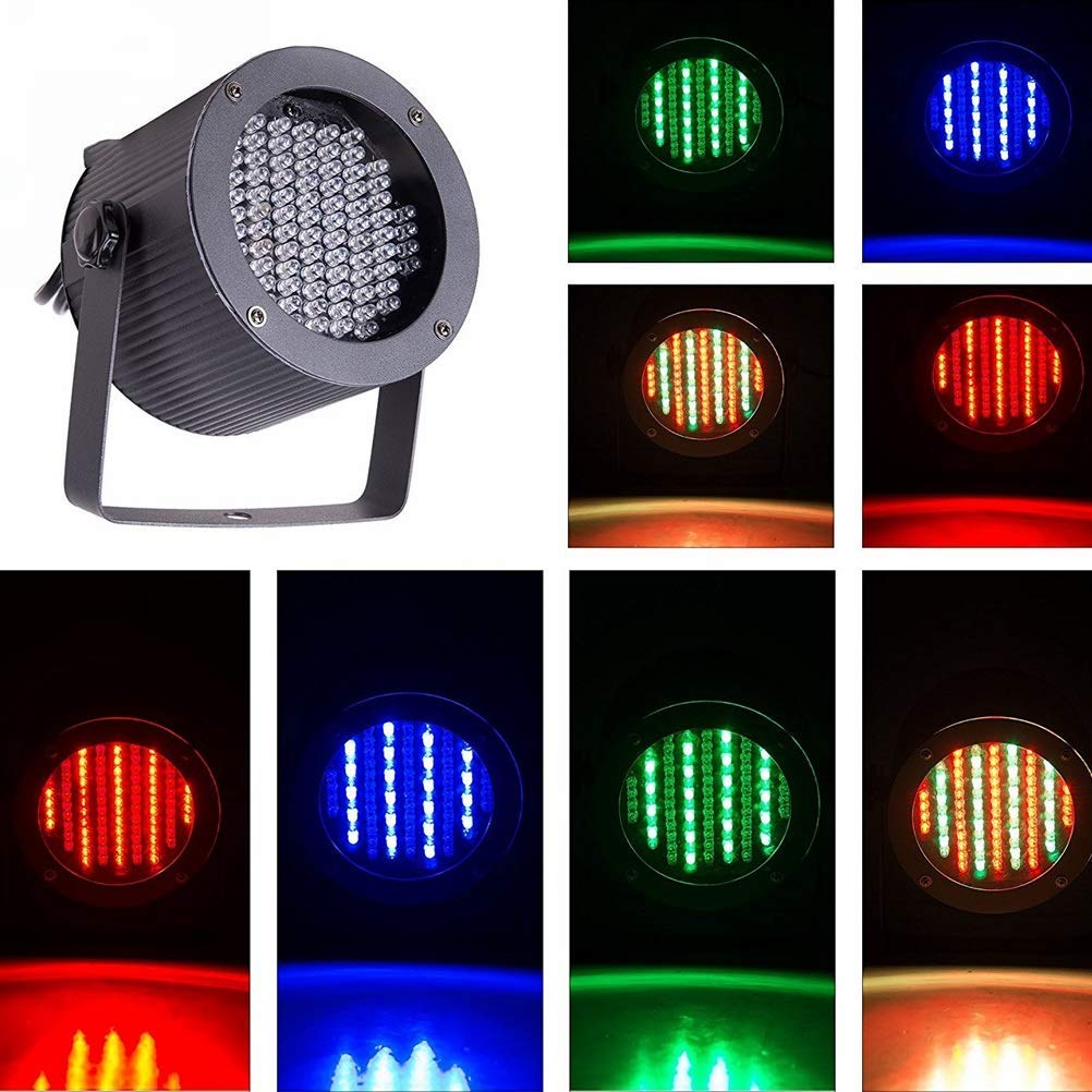 LAVAAH 86 RGB LED Color Mixing Flood Light - Full Color Changing Stage Lighting for Weddings, Bars, DJ Parties & Special Events - Waterproof Spotlight for Outdoor & Indoor Use