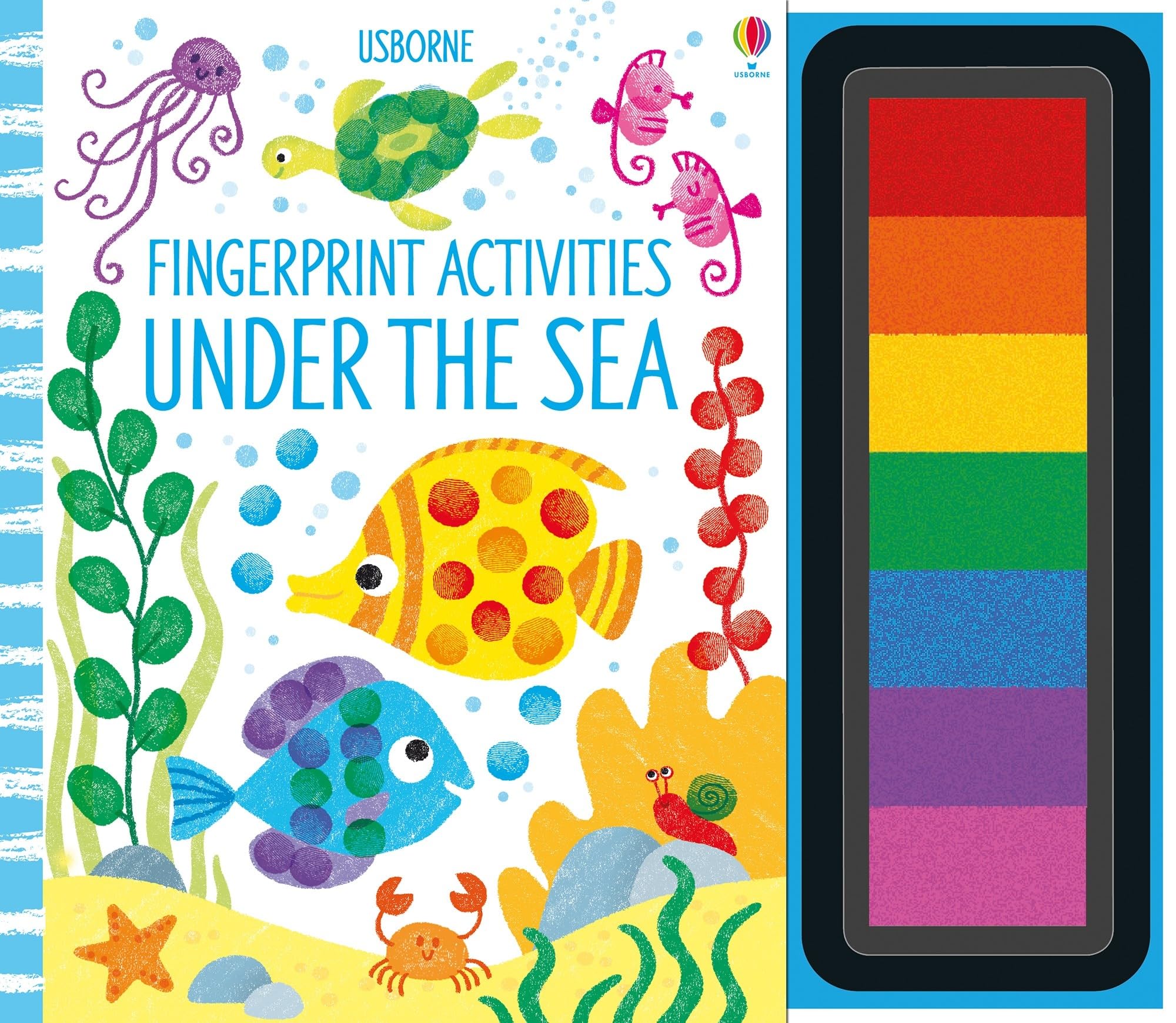 Fingerprint Under the Sea Activity Book for Kids - Ocean Learning Fun