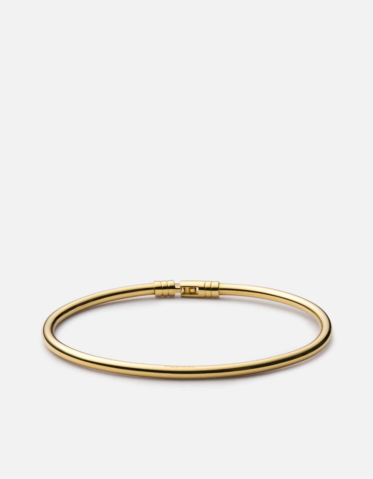 Elegant Gold Vermeil Chamber Cuff Bracelet - Perfect for Formal Events, Weddings & Evening Wear