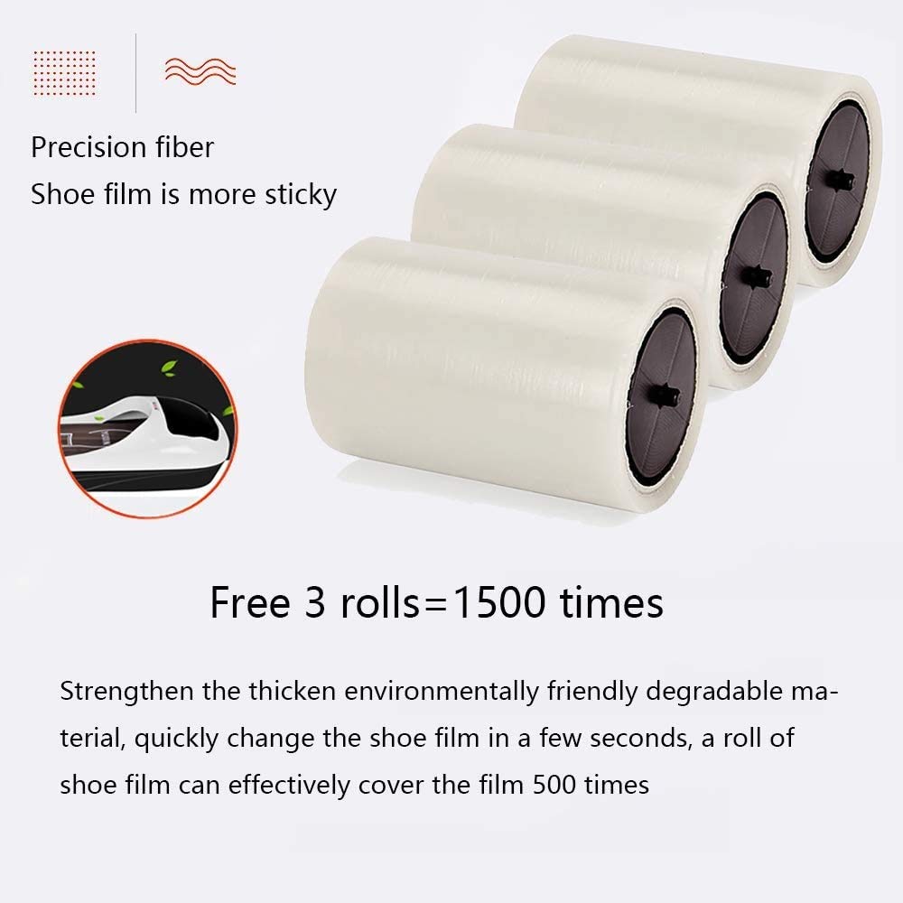 Automatic Shoe Cover Dispenser Machine - Portable & Reusable Shoe Cover Maker for Home, Office & Shop - Includes 1000 Disposable Shoe Covers - Perfect for Medical Facilities, Clean Rooms & Home Protection
