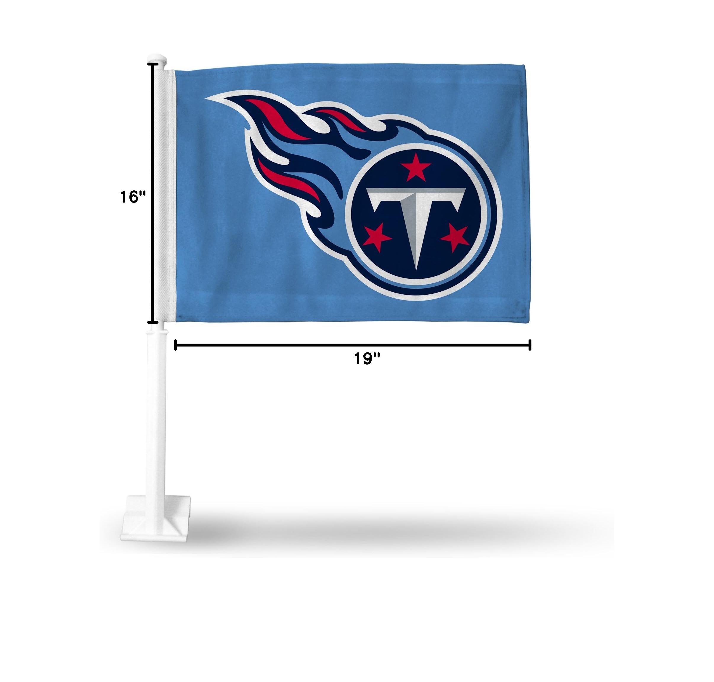 NFL Double-Sided Car Flag - Rico Industries Officially Licensed Team Car Accessory for Game Day & Tailgating - Perfect for Football Fans & Road Trips