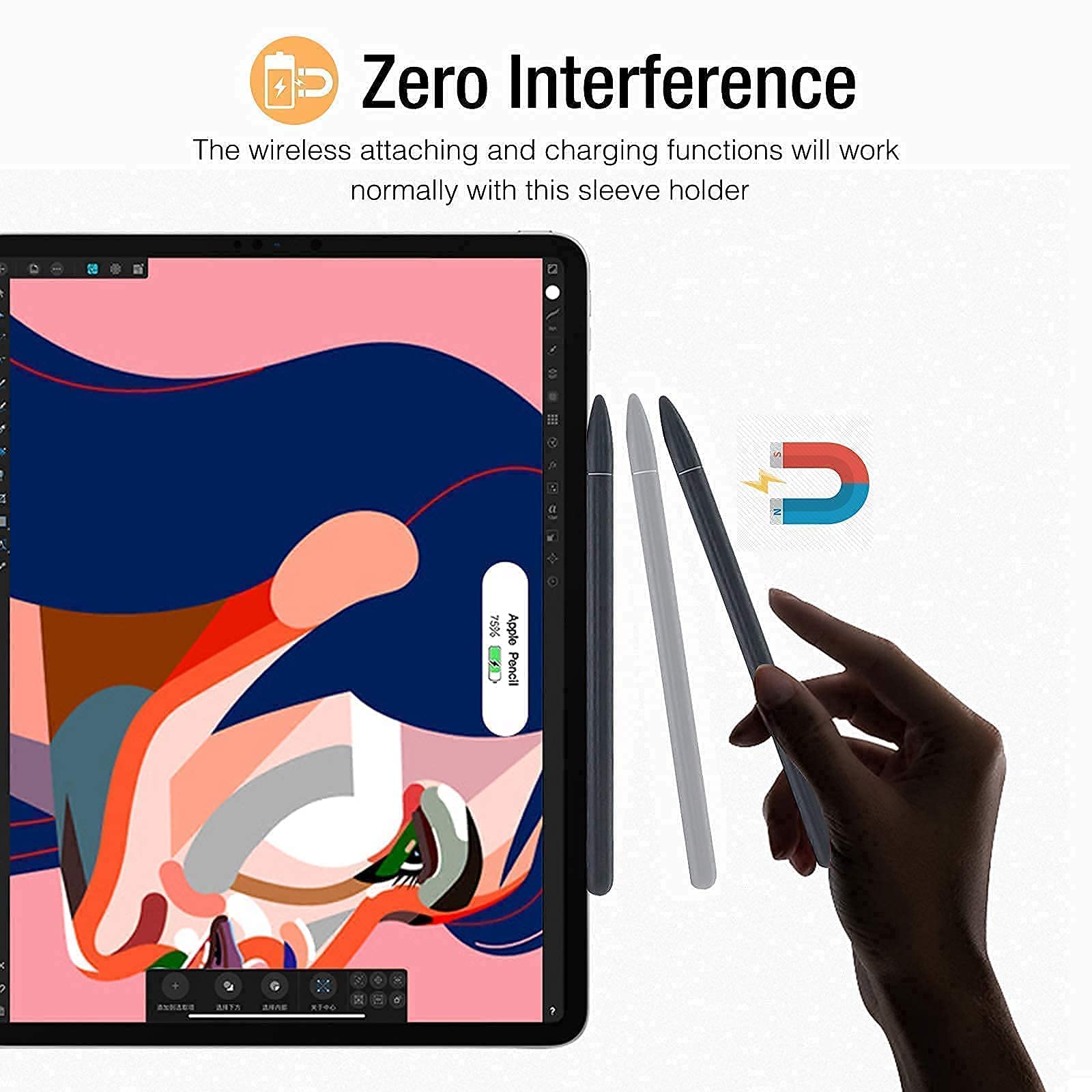 ProCase iPad Pro 11 Case (2020 & 2018 Models) - Slim Hard Shell with Soft Silicone Cover & Apple Pencil 2 Holder | Protective Case for Work, School & Travel