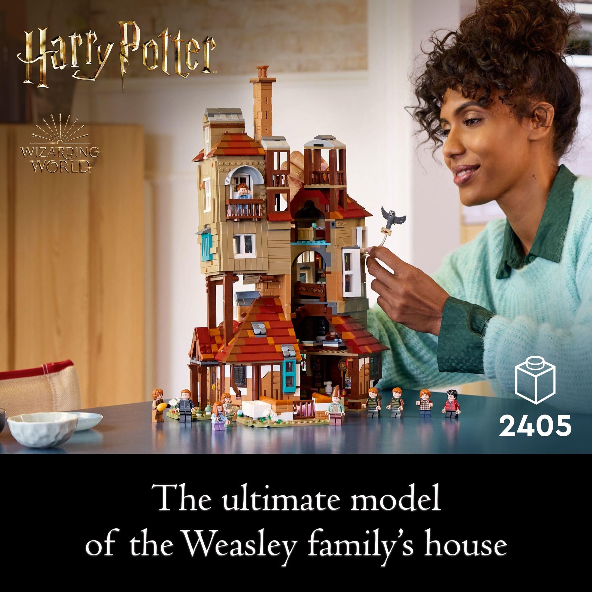 LEGO Harry Potter The Burrow Building Set 76437 - Collectible Weasley House Kit with 10 Minifigures - Perfect Gift for Adult Fans, Men & Women - Great for Home Display, Harry Potter Collection & Creative Play