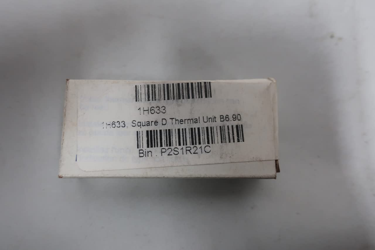 Square D B6.90 Overload Relay Heater Element Replacement Part - Compatible with Motor Starters & Industrial Equipment - Perfect for HVAC Systems, Pumps & Machinery Protection