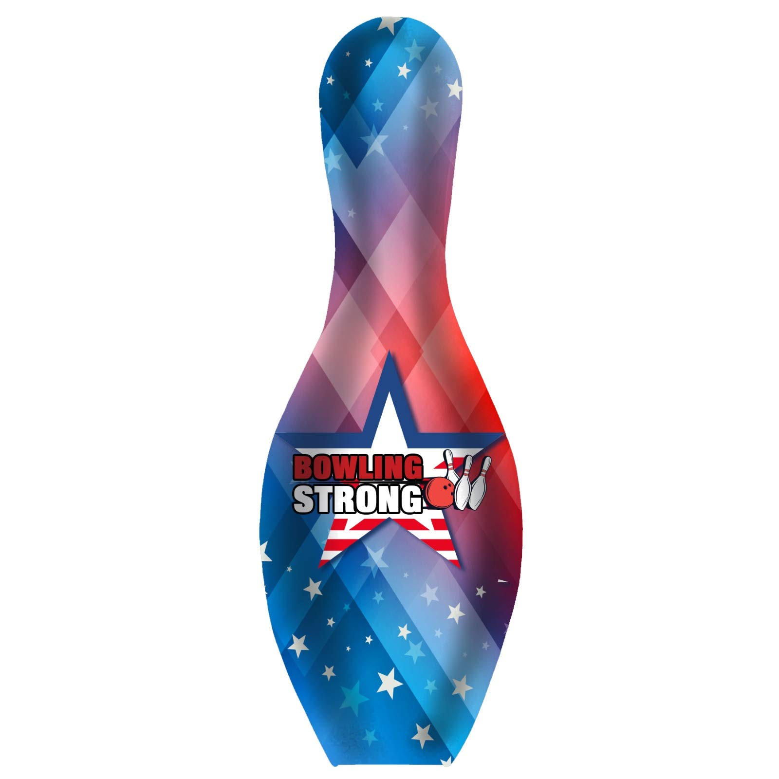 Bowling Strong USA Star Bowling Pin - Durable & Stylish for Professional & Casual Bowling Games - Perfect for Tournaments, Practice & Home Bowling Alleys