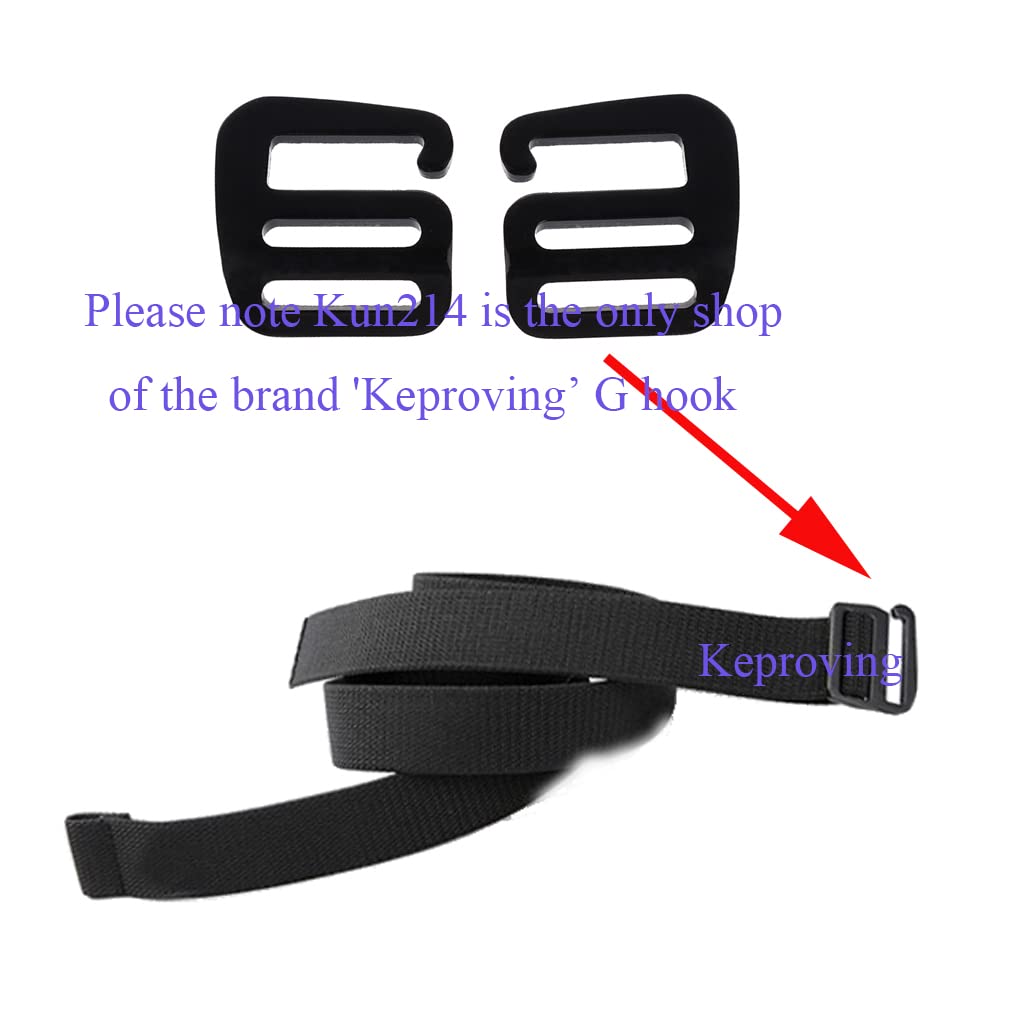 25mm Adjustable Aluminum G Hook Buckles for Backpack, Luggage & Strap Webbing - Heavy Duty Slide Buckles (4 Pairs) - Perfect for Outdoor Gear, Travel Accessories & DIY Projects