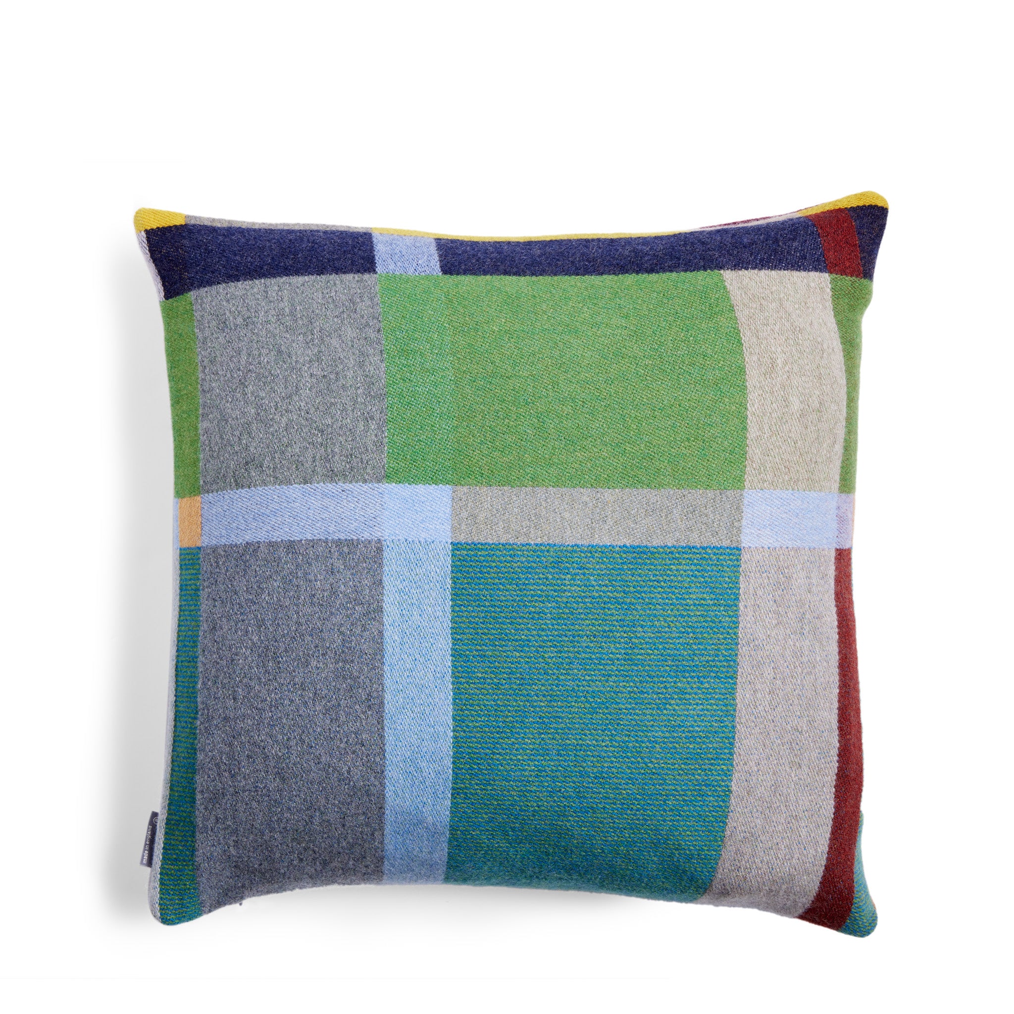 Premium Lambswool Block Cushion - Soft & Cozy Home Decor for Sofa, Bed, or Office - Natural Comfort & Stylish Design
