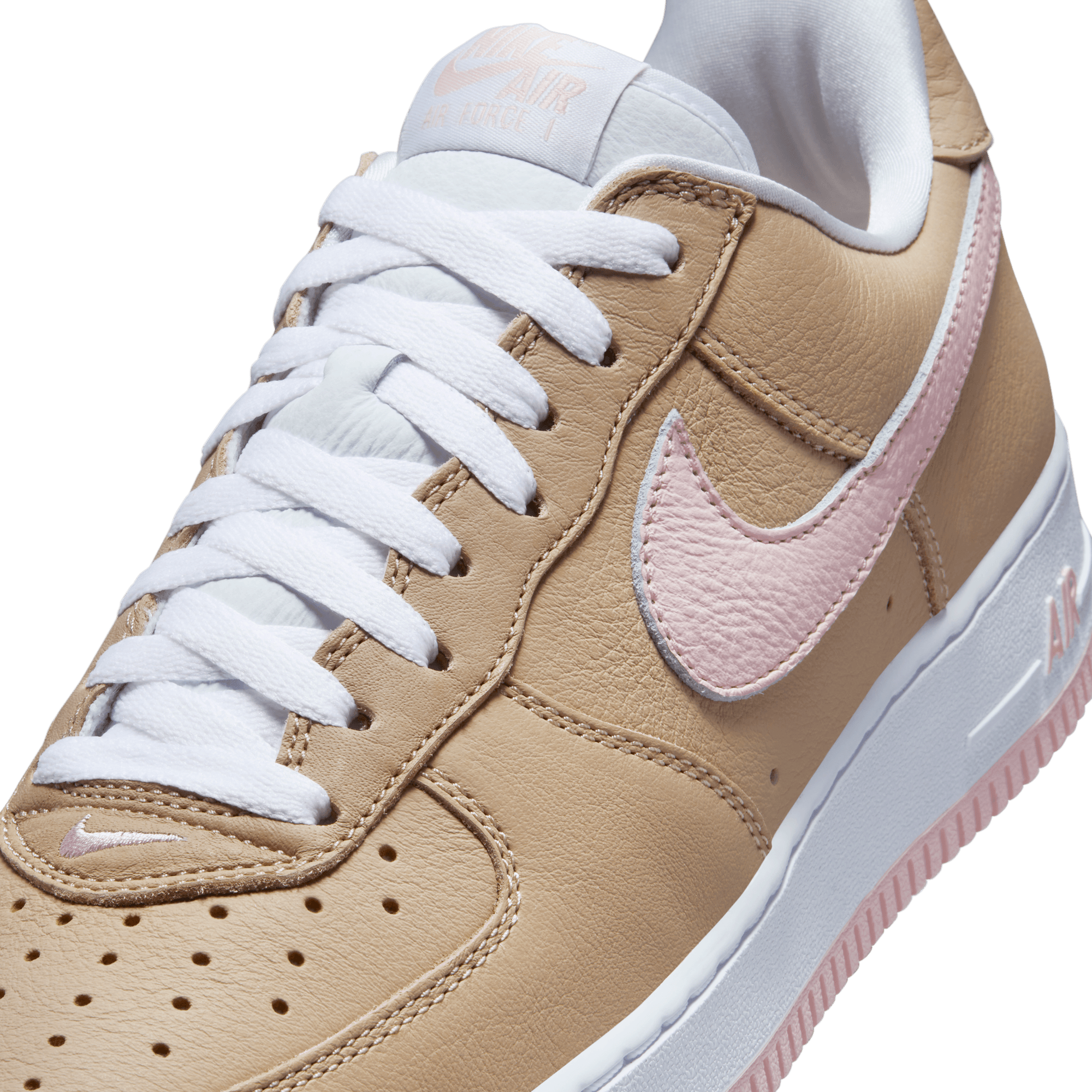 Nike Air Force 1 Low Retro Linen Sneakers - Classic White Casual Shoes for Men & Women | Perfect for Streetwear, Everyday Wear & Sneaker Collection
