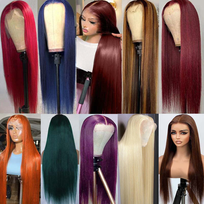 Eullair 28inch Pre-Colored 13x4 Lace Front Human Hair Wig - TikTok Viral Invisible Lace Wig for Women | Natural Look, Heat Resistant | Perfect for Parties, Cosplay & Daily Wear