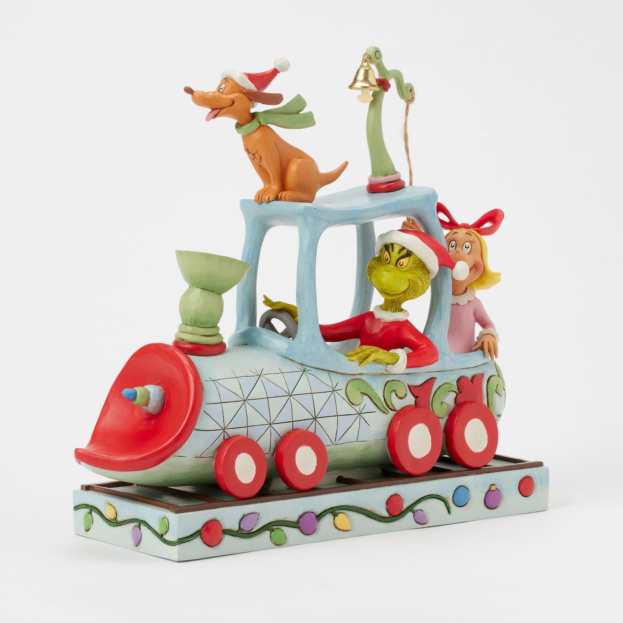 Grinch, Max and Cindy on Train - Whoville Christmas Decorations for Holiday Home & Party Decor