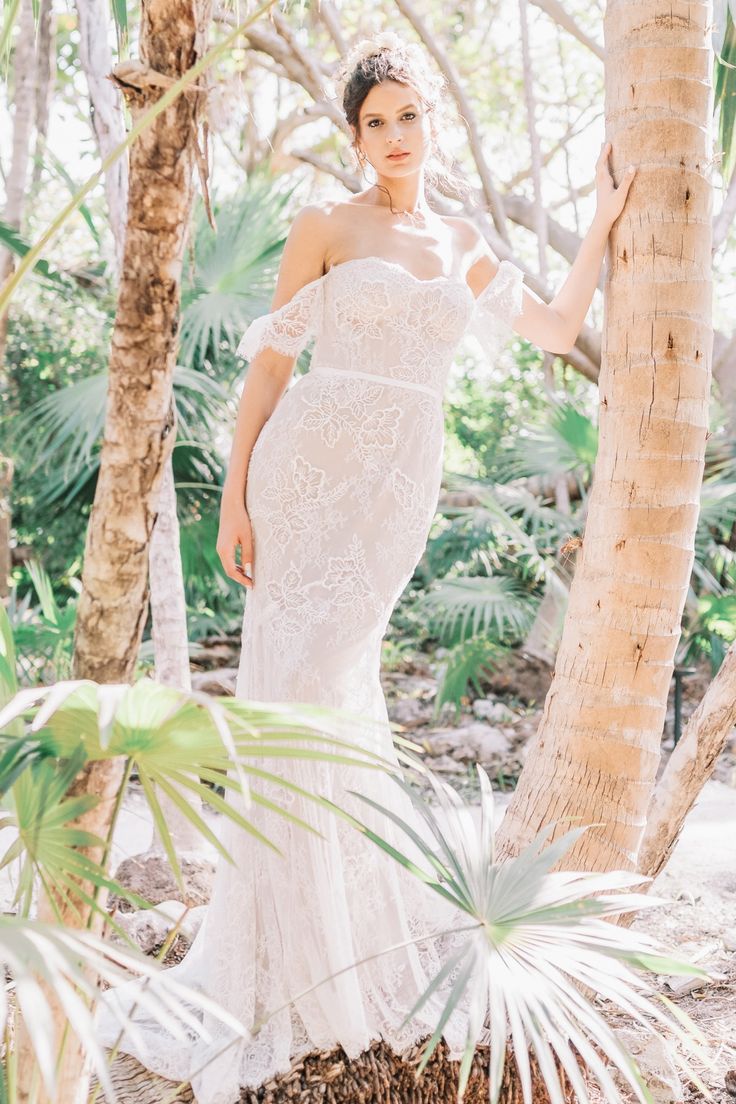 Willowby by Watters Mila Wedding Dress - Elegant Lace Bridal Gown for Beach, Garden & Outdoor Ceremonies