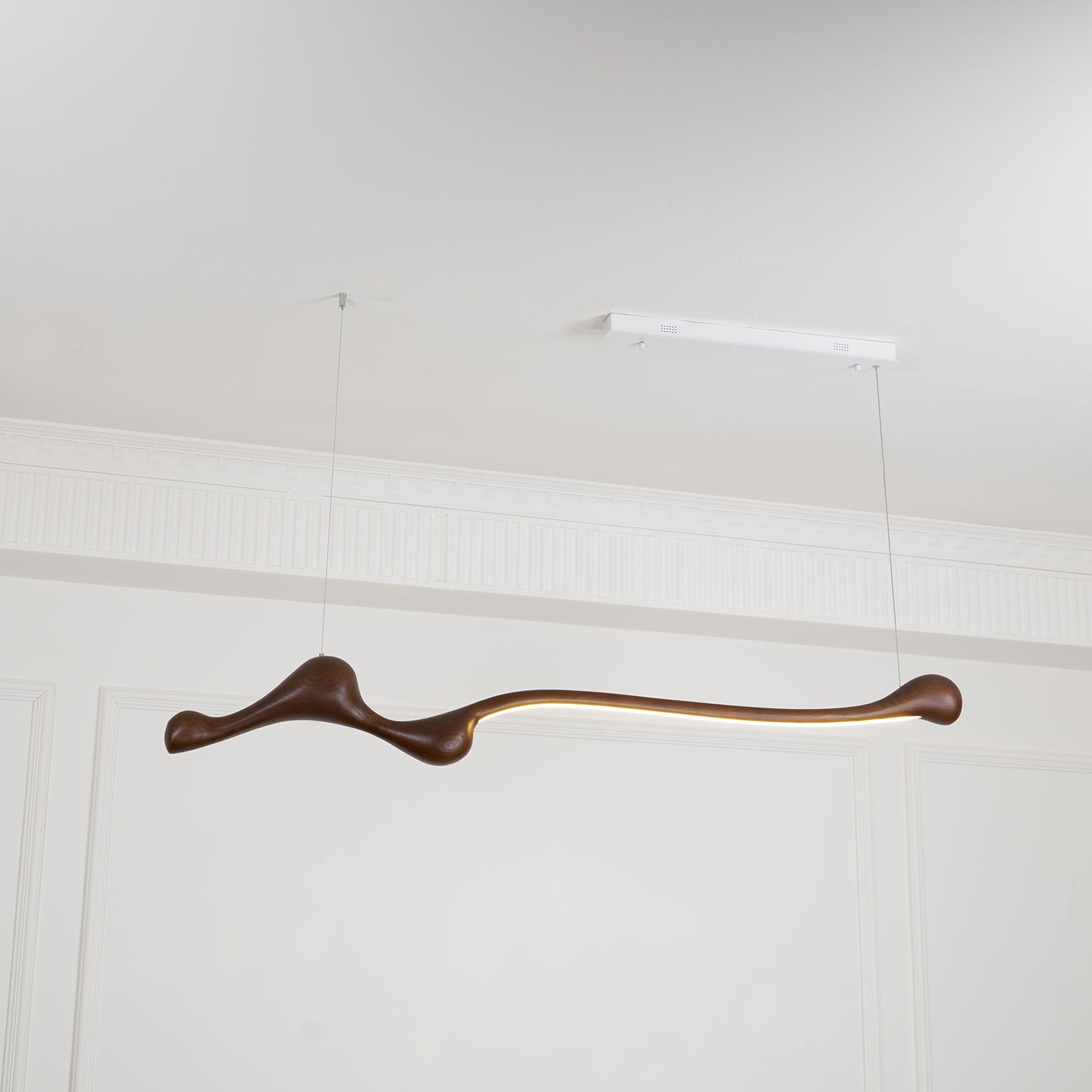 Modern Curva Pendant Lamp - Sleek Hanging Light Fixture for Dining Room, Kitchen Island & Bedroom Decor | Adjustable Height LED Lighting