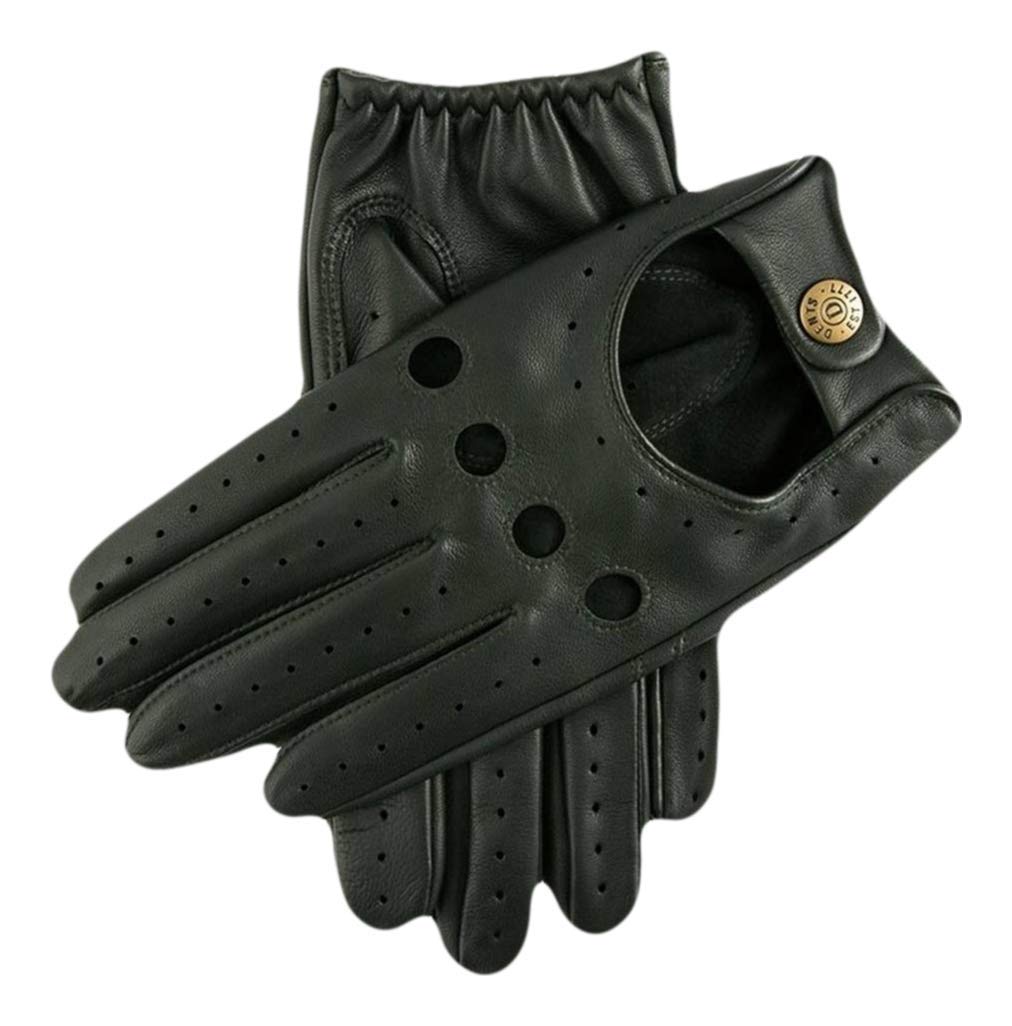 Dents Men's Delta Classic Leather Driving Gloves - British Racing Green | Premium Touchscreen Compatible Gloves for Driving, Winter & Formal Occasions