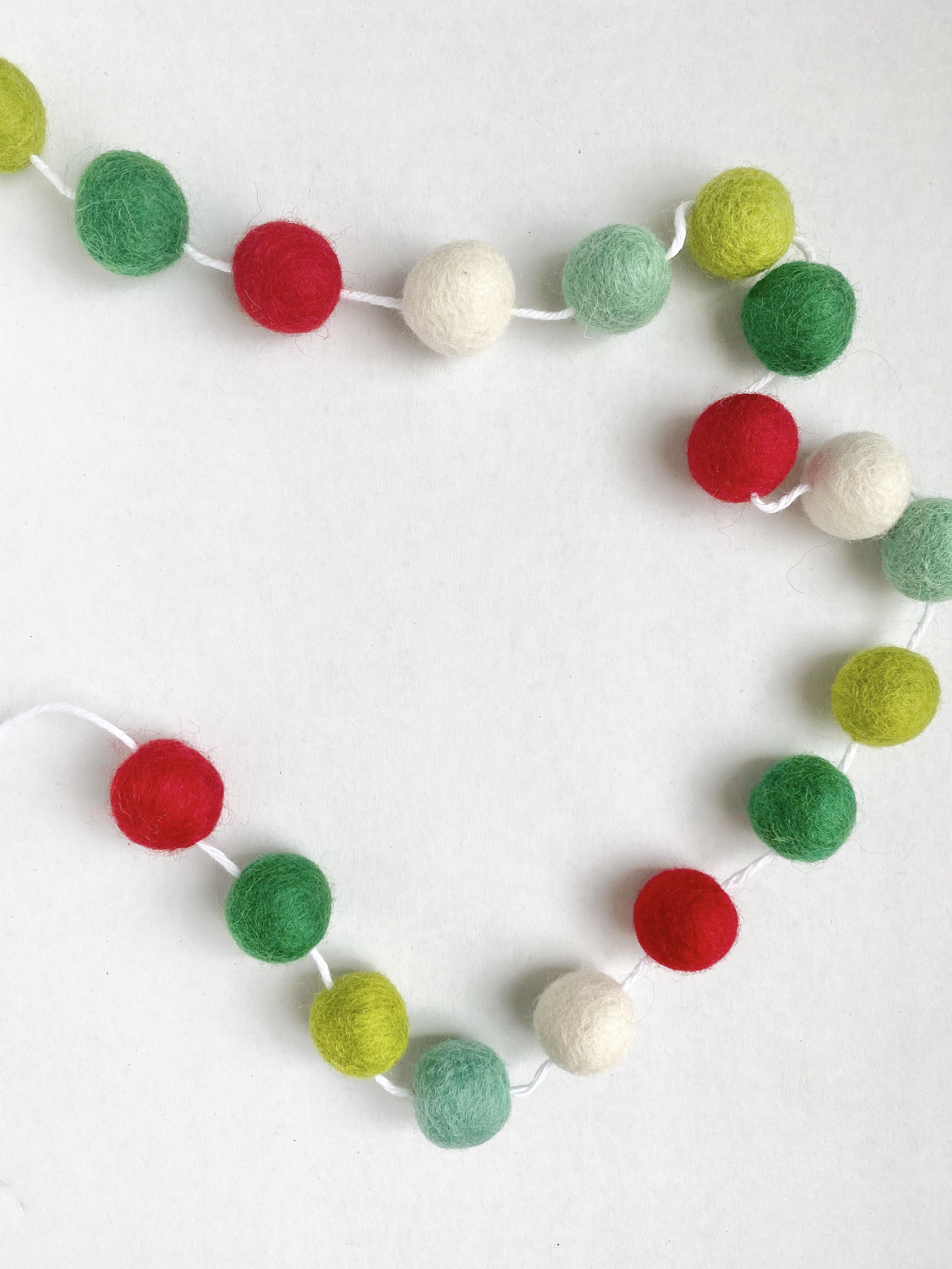 Whimsical Christmas Garland Decor - Festive Holiday Home Decorations for Tree, Mantel & Staircase