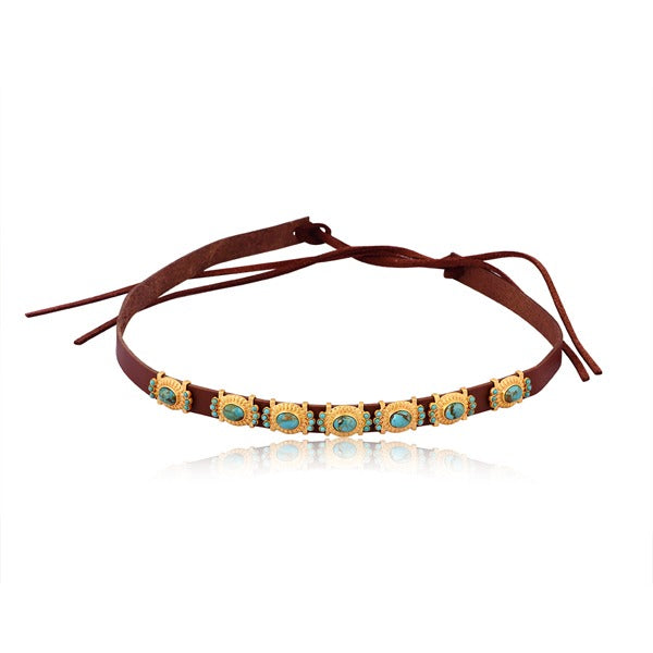Handmade Sagebrush Turquoise Hat Band for Cowboy Hats - Western Style Accessory for Rodeo, Music Festivals & Outdoor Events