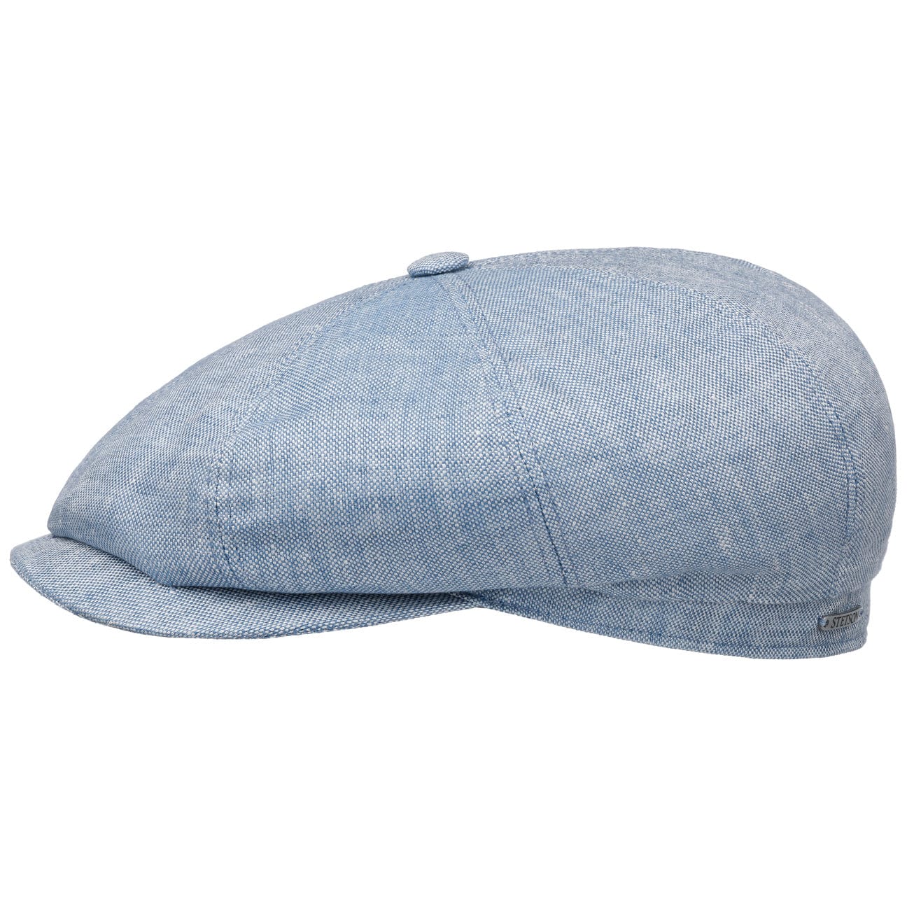 Stetson Hatteras Classic Linen Flat Cap for Men - Breathable Summer Hat for Golf, Fishing & Outdoor Activities