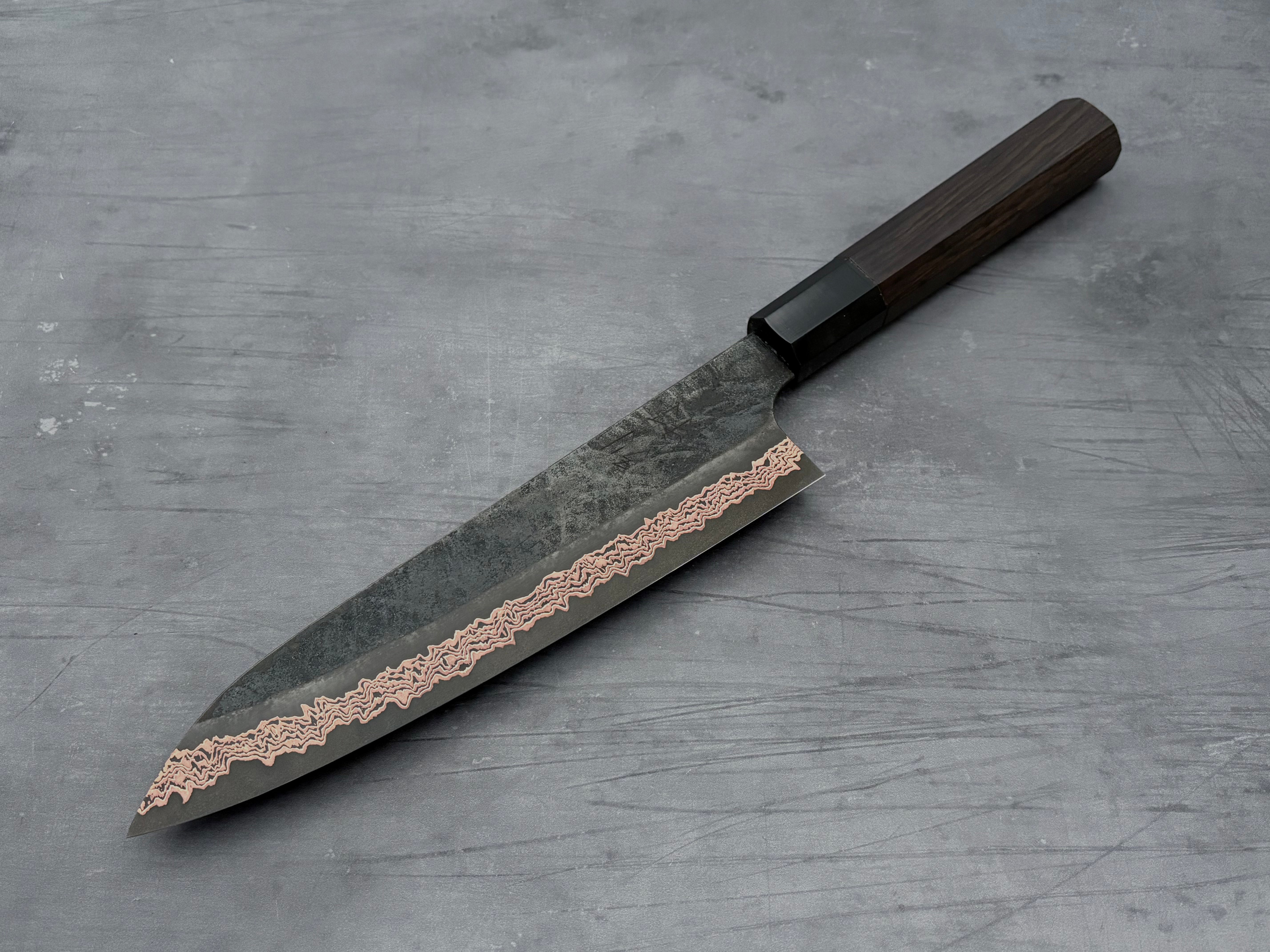 Premium Hatsukokoro Yorokobi Gyuto 210mm Japanese Chef Knife - High Carbon Steel Kitchen Knife for Professional Chefs & Home Cooking, Perfect for Slicing, Dicing & Meat Cutting