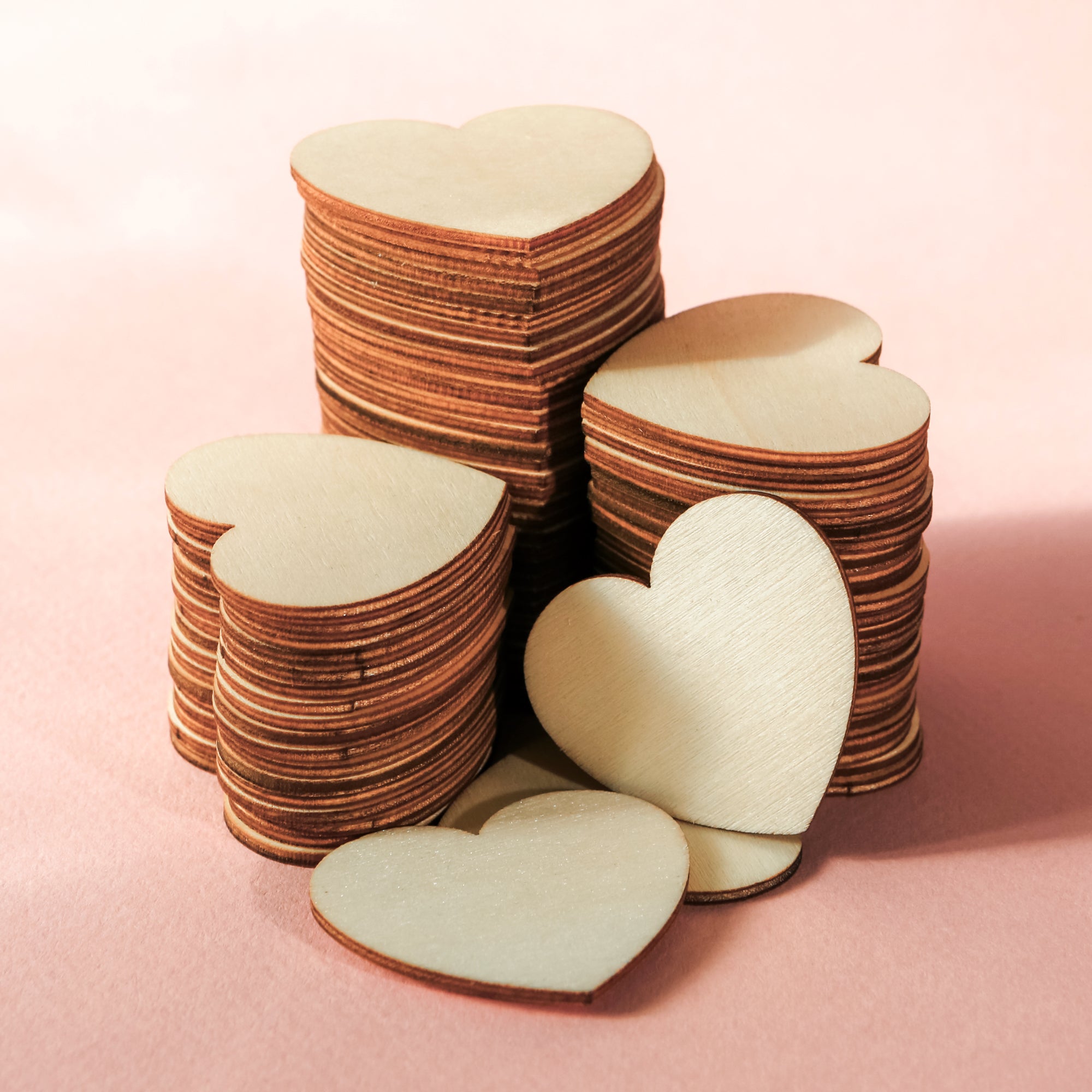 75 Wooden Hearts for Wedding Guest Book Alternative - Rustic DIY Wedding Decor, Anniversary & Bridal Shower Keepsake - Perfect for Signing, Scrapbooking & Photo Displays