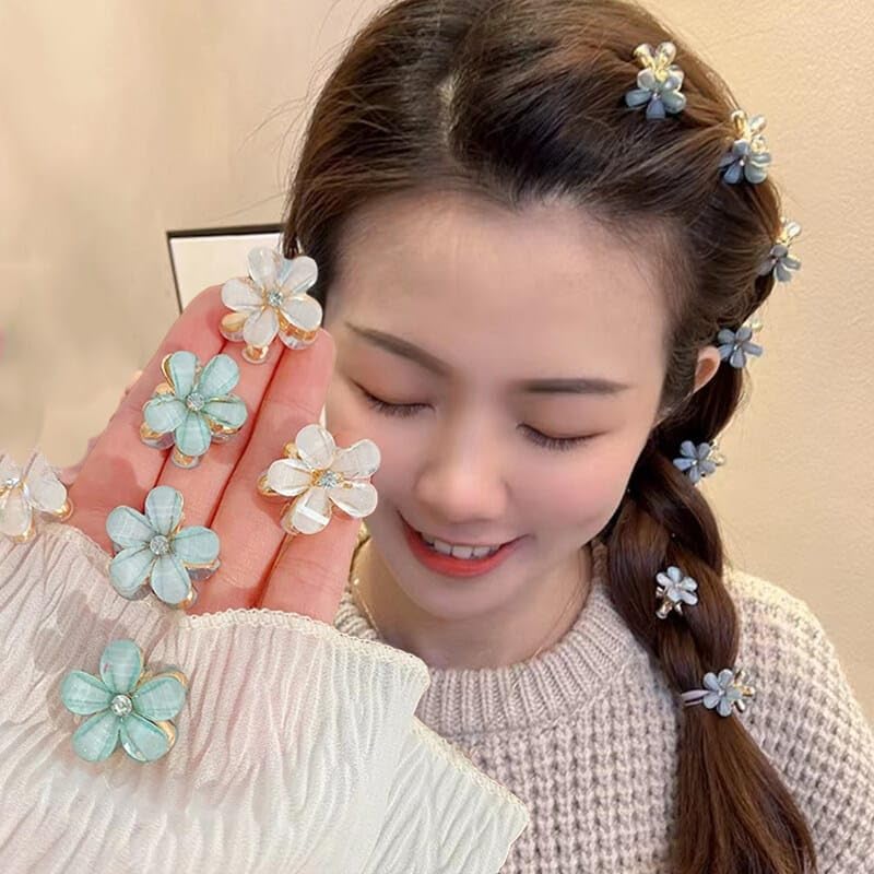 Stylish Geometric Hollow Metal Hair Clips for Women - Korean Pearl Barrettes Hairpins (6Pcs Multicolor Set) - Perfect for Daily Wear, Parties & Special Occasions
