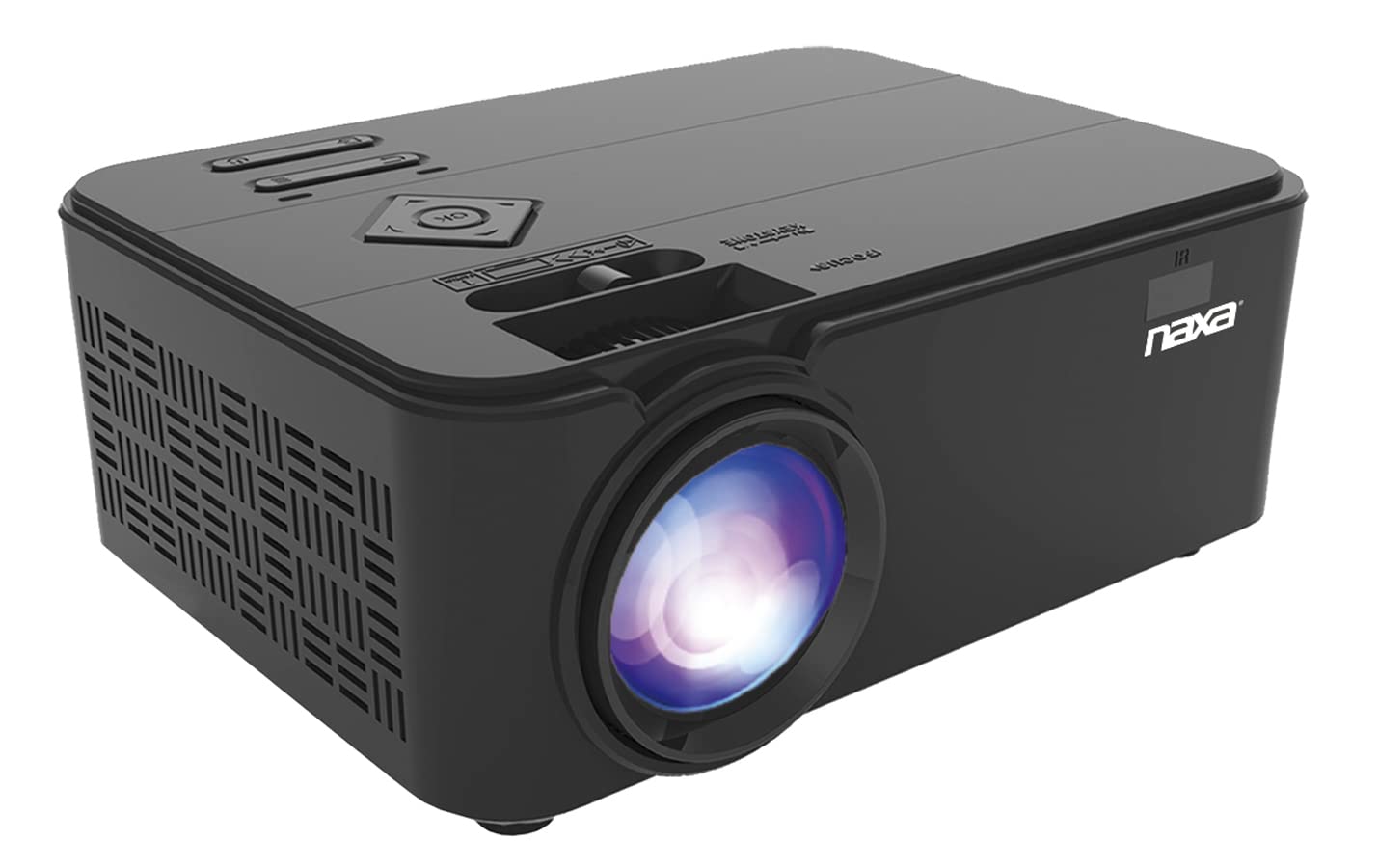 Naxa Electronics 150-inch LCD Home Theater Projector - Full HD 1080p, 3000 Lumens, HDMI & USB Ports - Perfect for Movie Nights, Gaming, and Outdoor Screenings (Black)