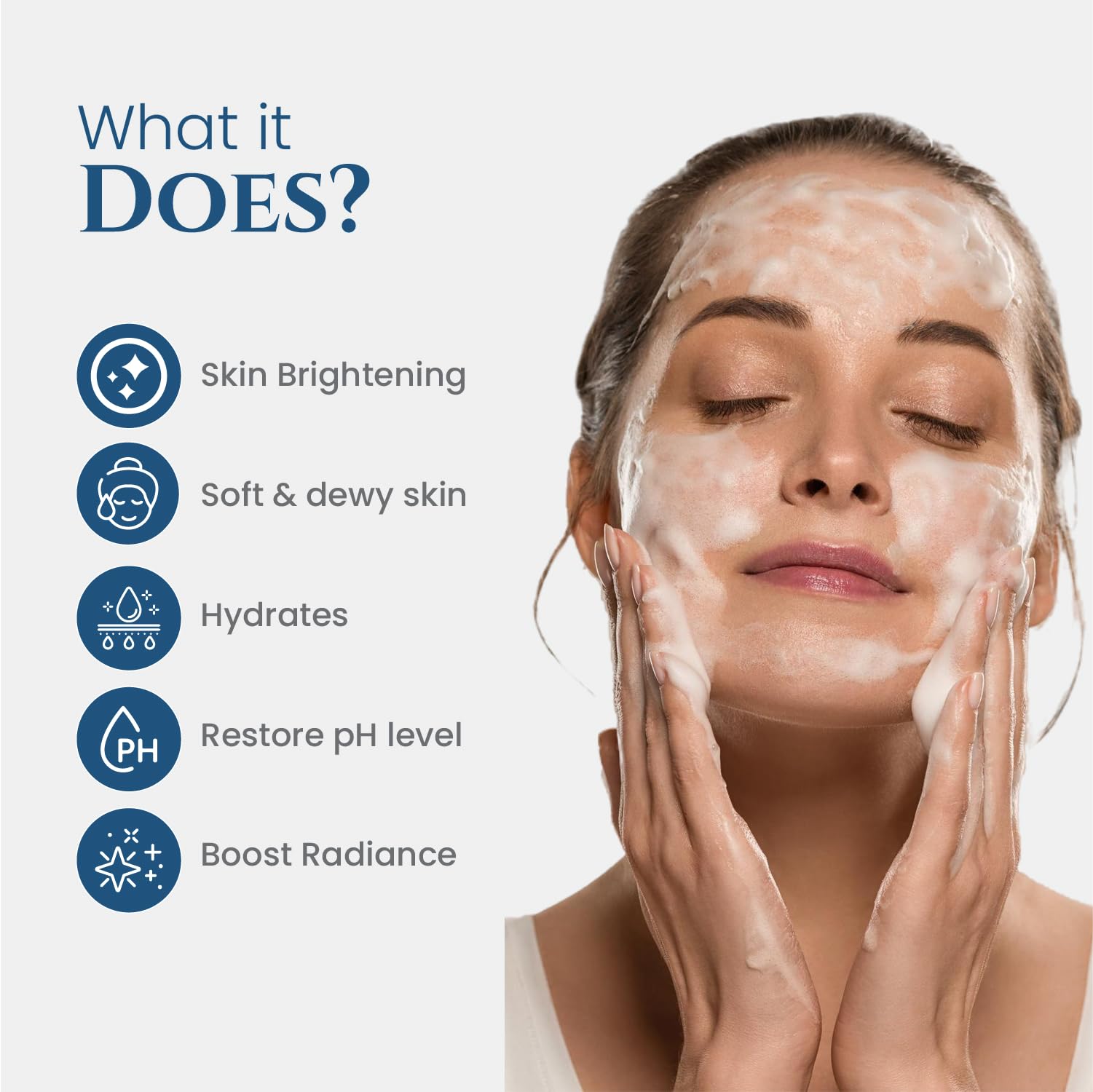 Uniqaya Vitamin C Face Wash for Brightening & Glowing Skin - Foaming Cleanser for Oily, Dry & Sensitive Skin - Acne & Pimple Treatment (Pack of 3) | Daily Skincare Routine for Clear, Radiant Complexion