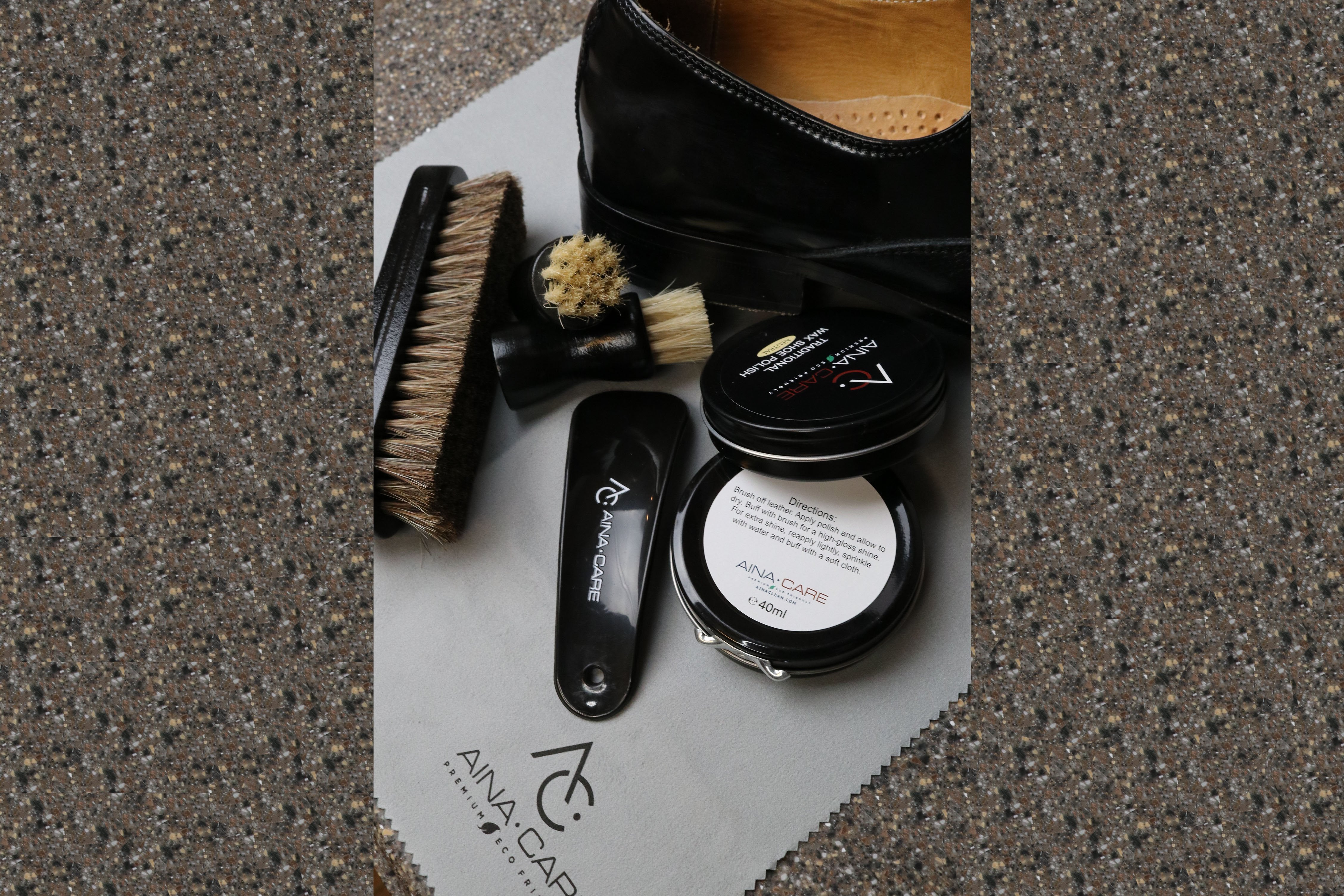 Premium II Shoe Polish Kit - Professional Leather Shoe Care Set for Men & Women | Restores Shine & Protects | Perfect for Dress Shoes, Boots & Leather Accessories | Home, Office & Travel Essential
